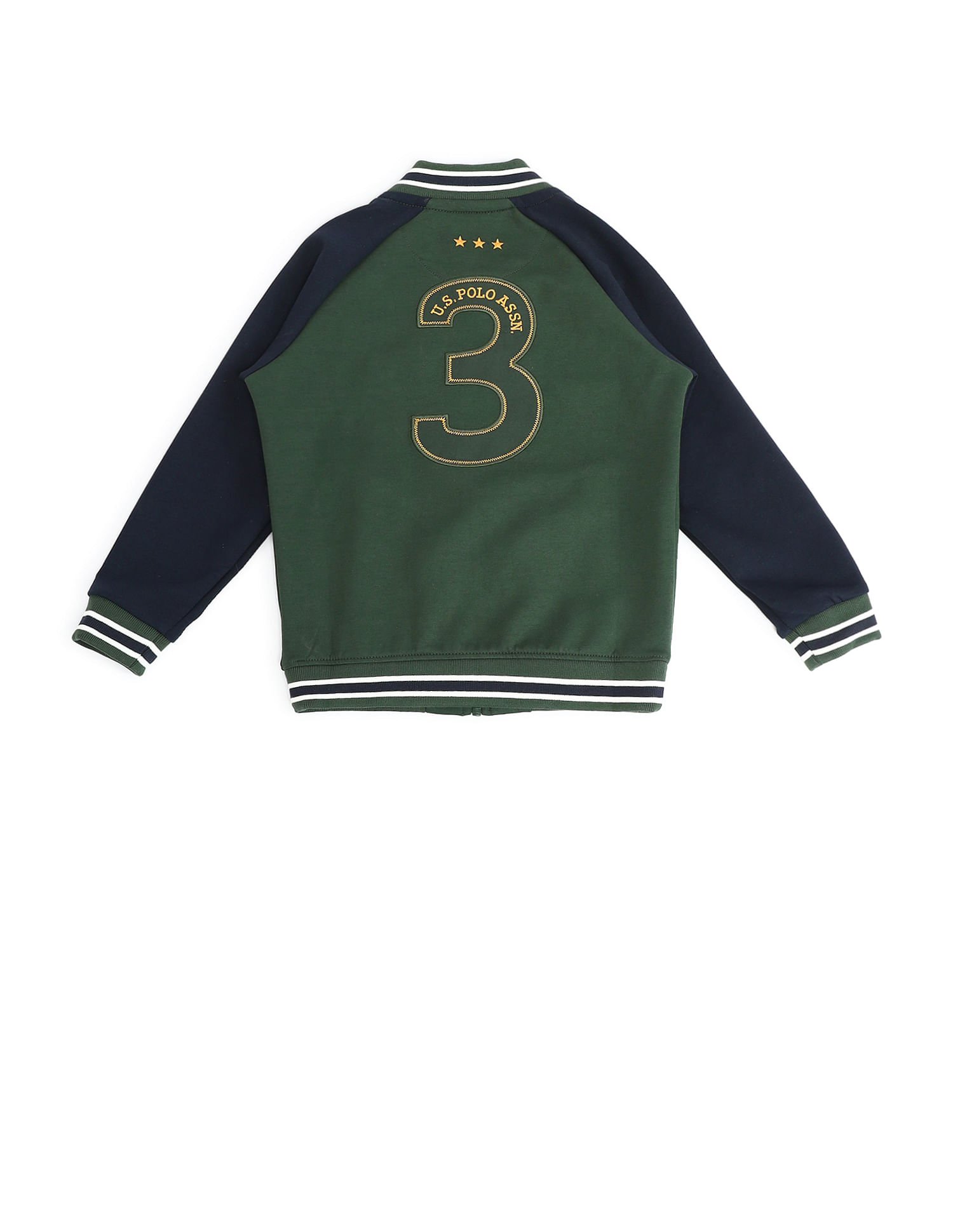 U.S. Polo Assn. Kids Boys Colour Block Raglan Sleeve Sweatshirt
