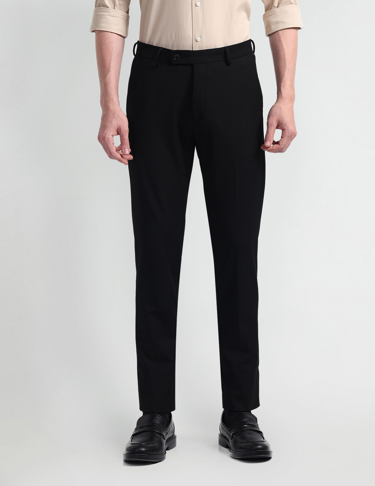 Arrow Bi-Stretch Slim Fit Twill Trousers