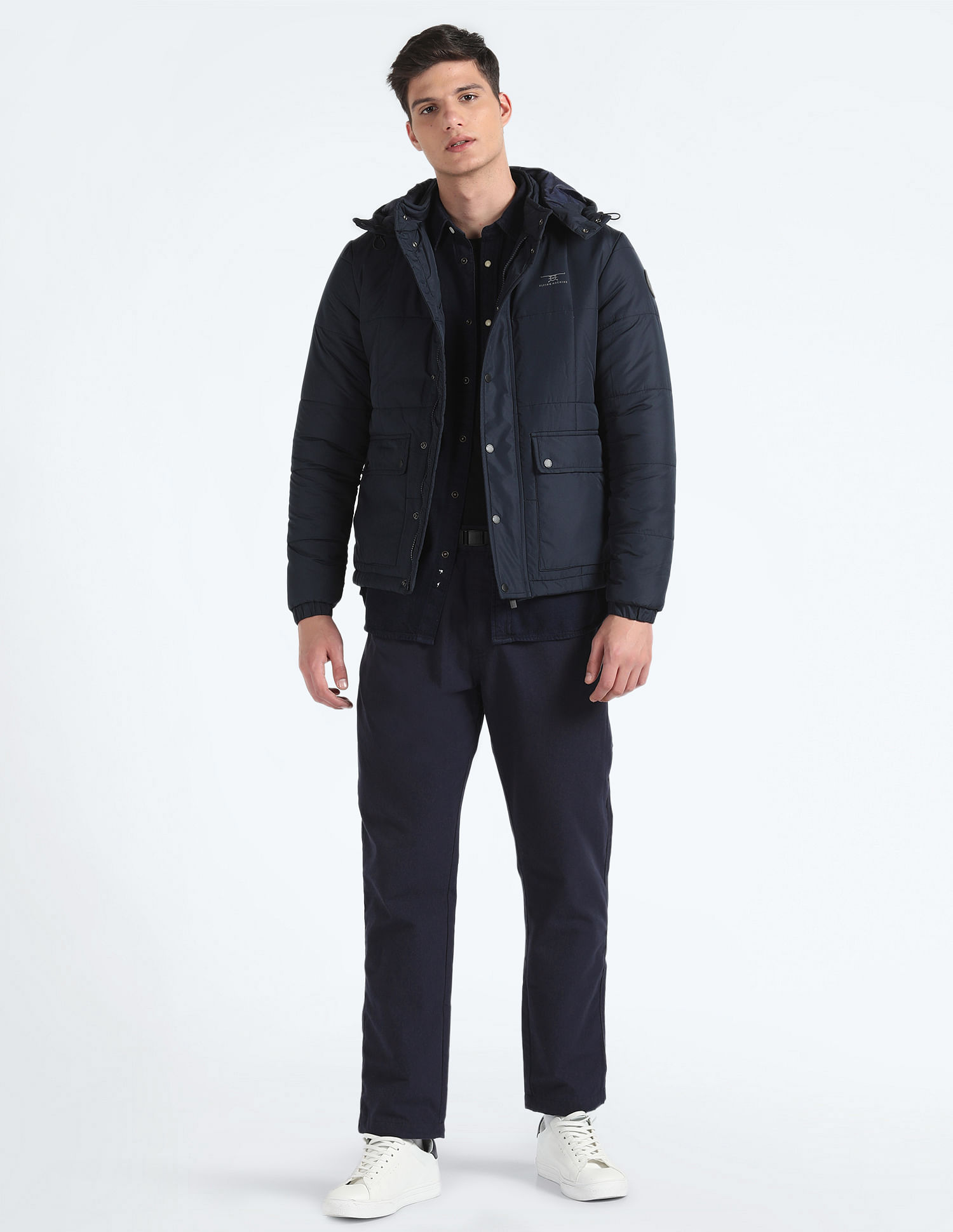 Flying Machine Hooded Padded Jacket
