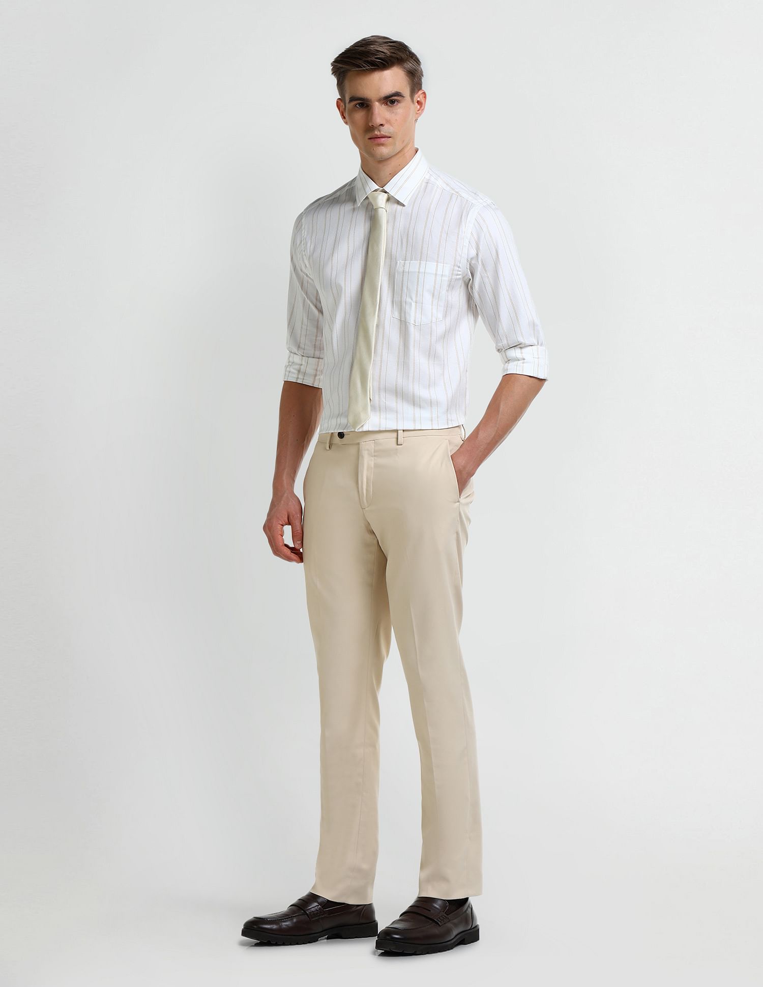 Arrow Vertical Striped Dobby Shirt