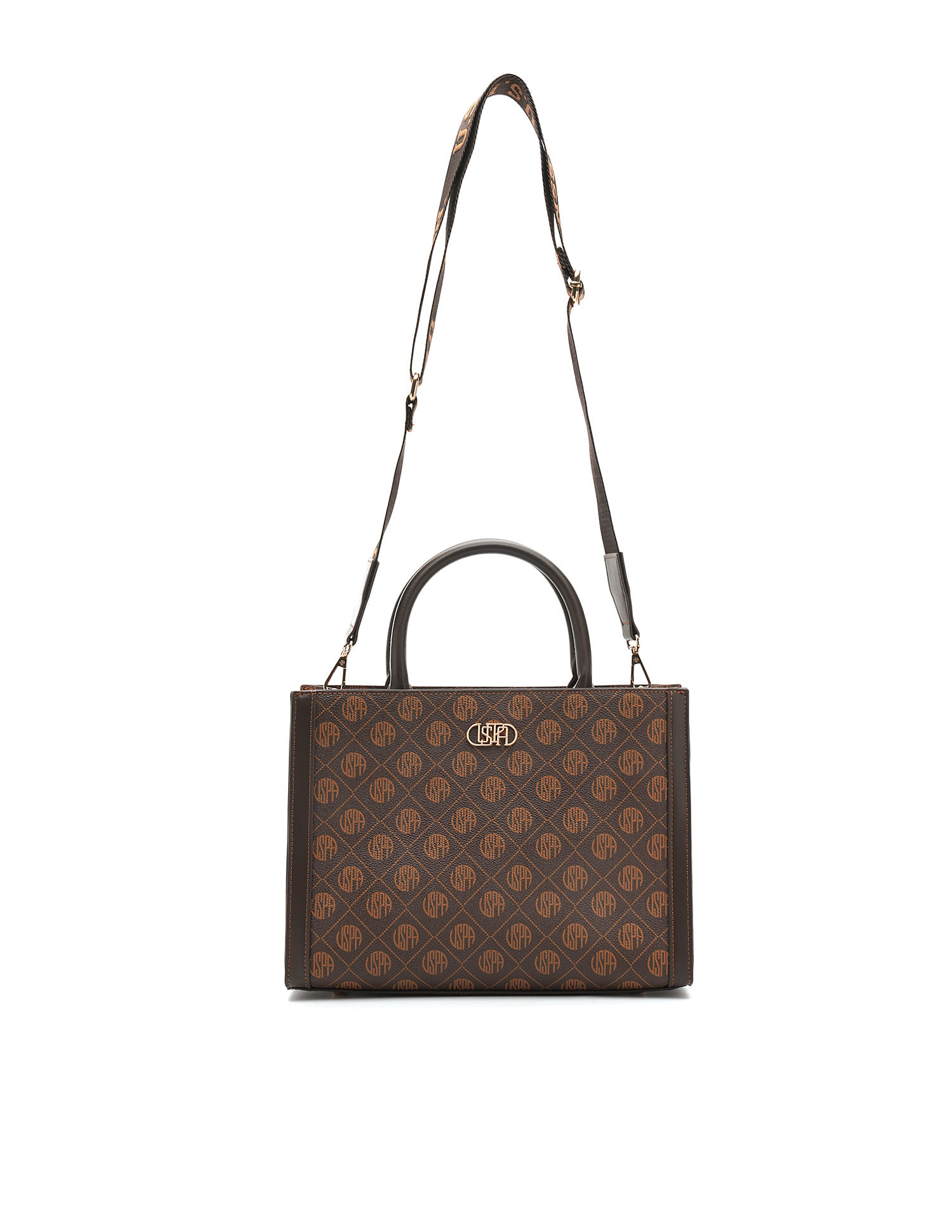 U.S. Polo Assn. Bernice Monogram Satchel Bag