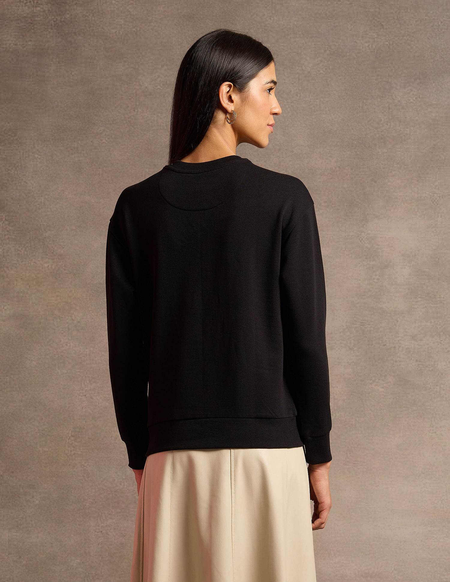 U.S. Polo Assn. Women Brand Printed Regular Fit Sweatshirt