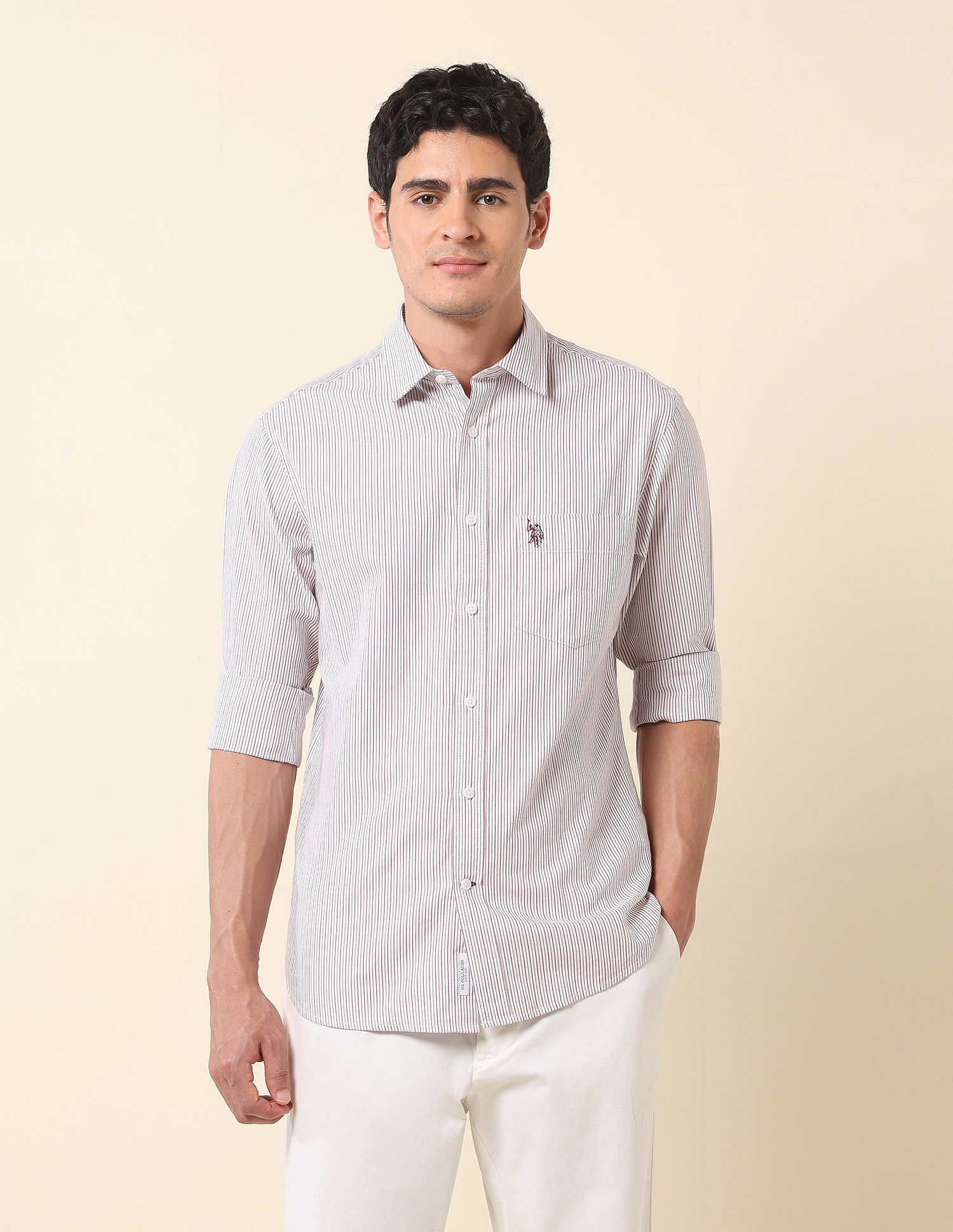 U.S. Polo Assn. Vertical Striped Pure Cotton Shirt