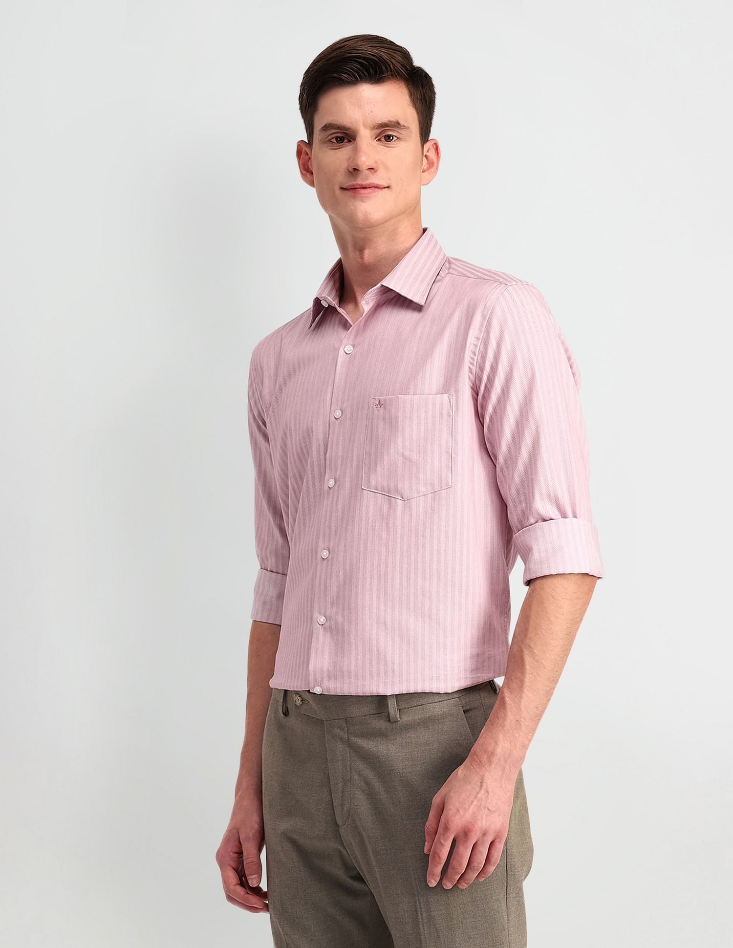 Arrow Manhattan Slim Fit Cotton Shirt