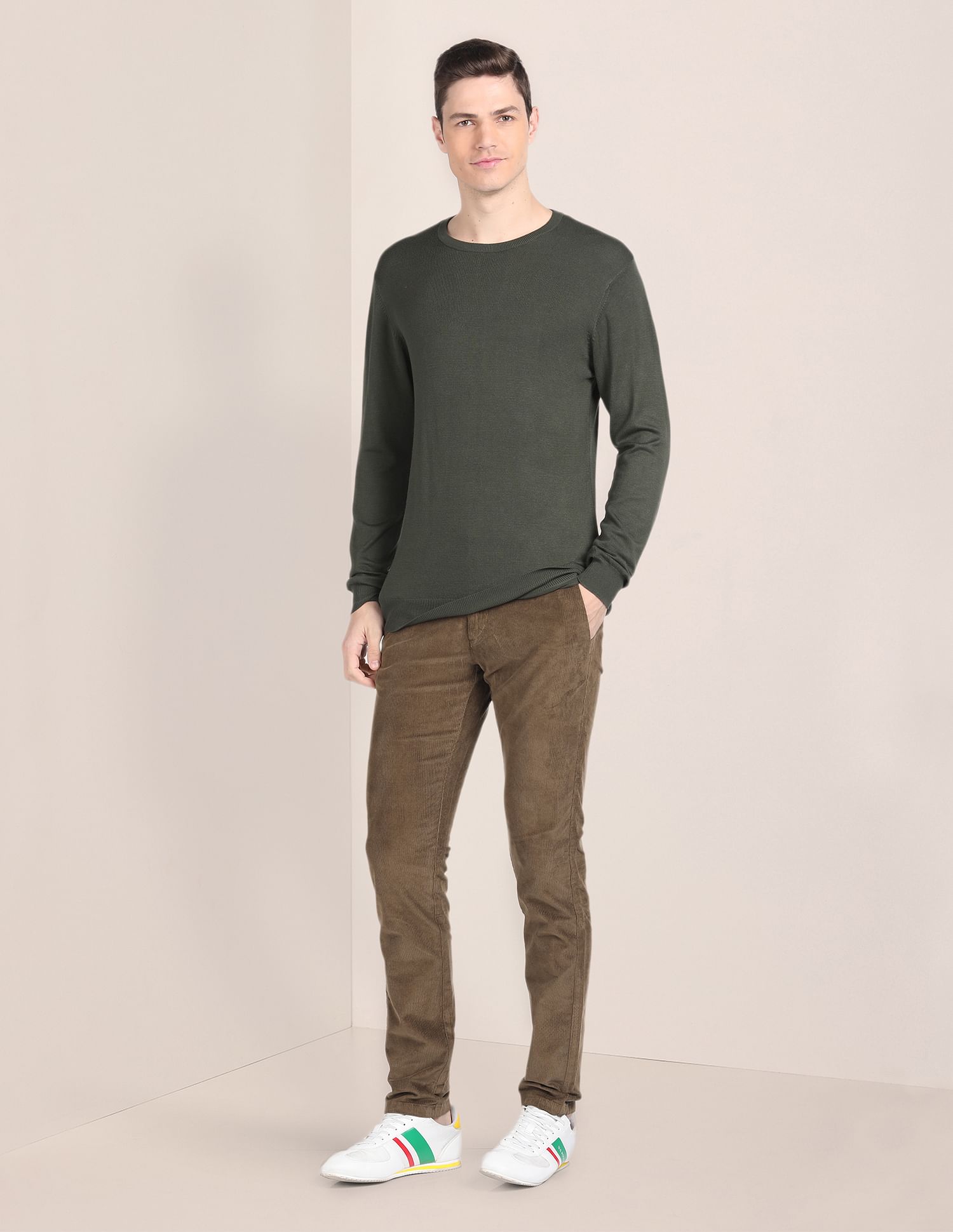 U.S. Polo Assn. Cotton Stretch Corduroy Trousers