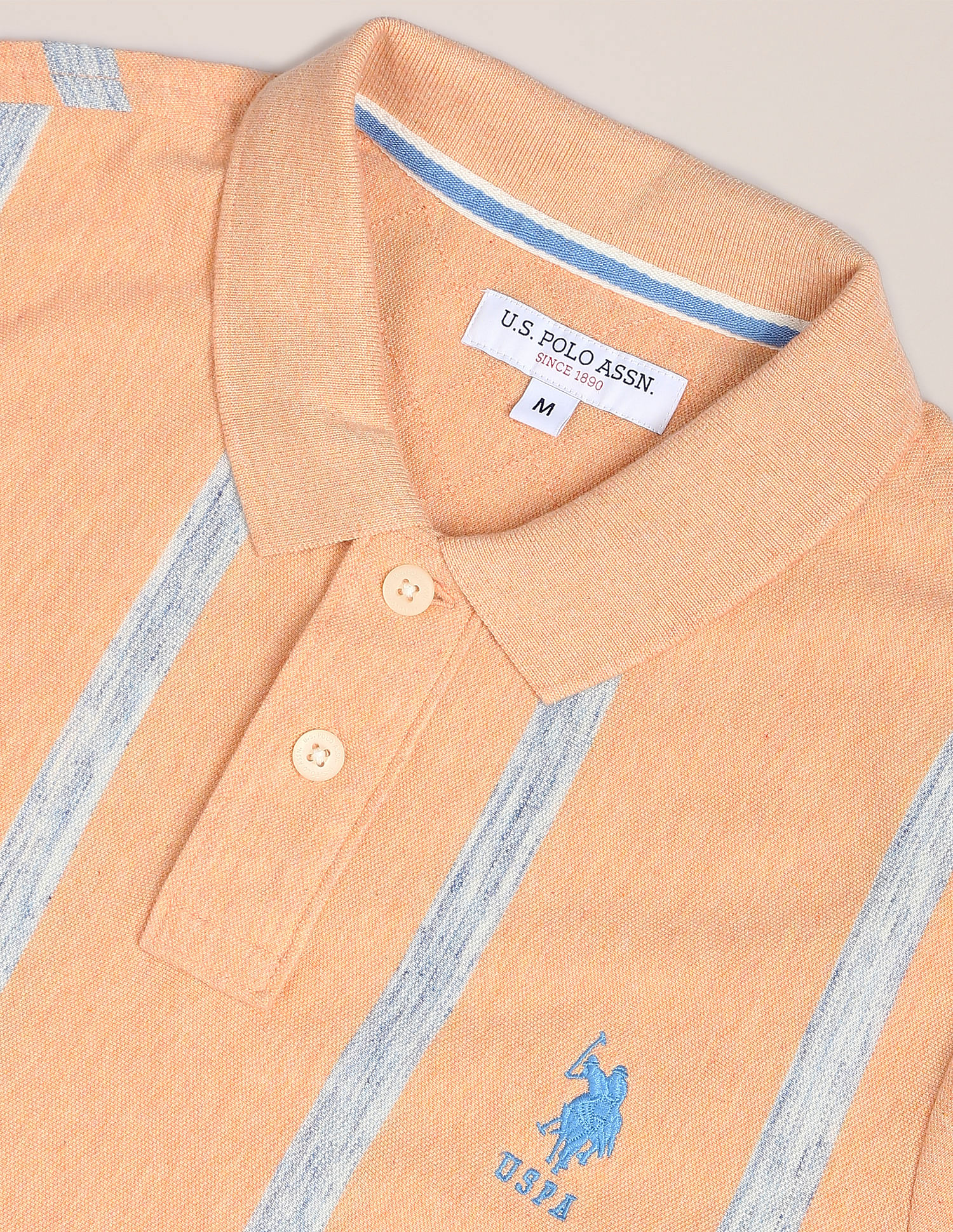 U.S. Polo Assn. Vertical Stripe Cotton Polo Shirt