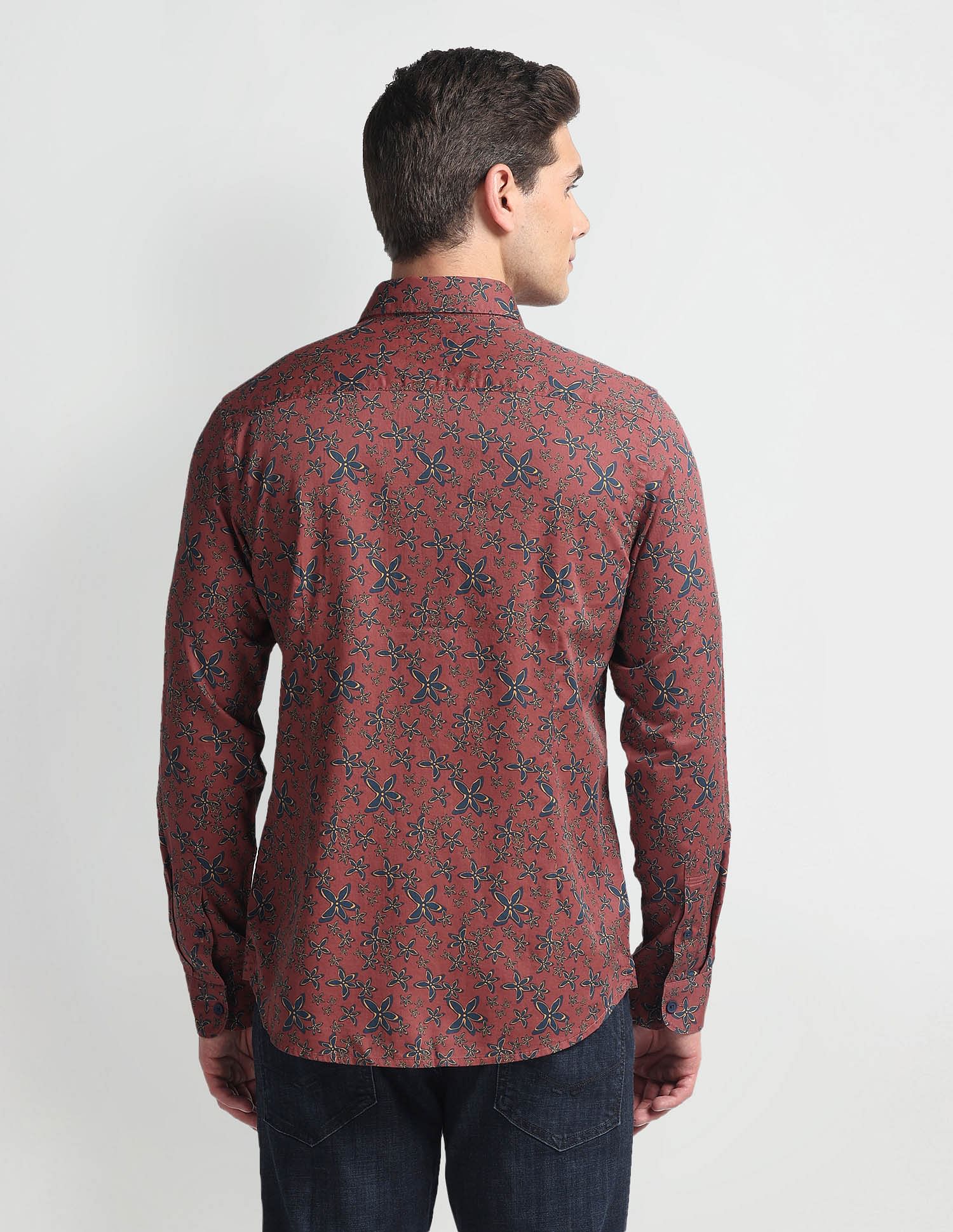 U.S. Polo Assn. Denim Co. Floral Print Slim Shirt