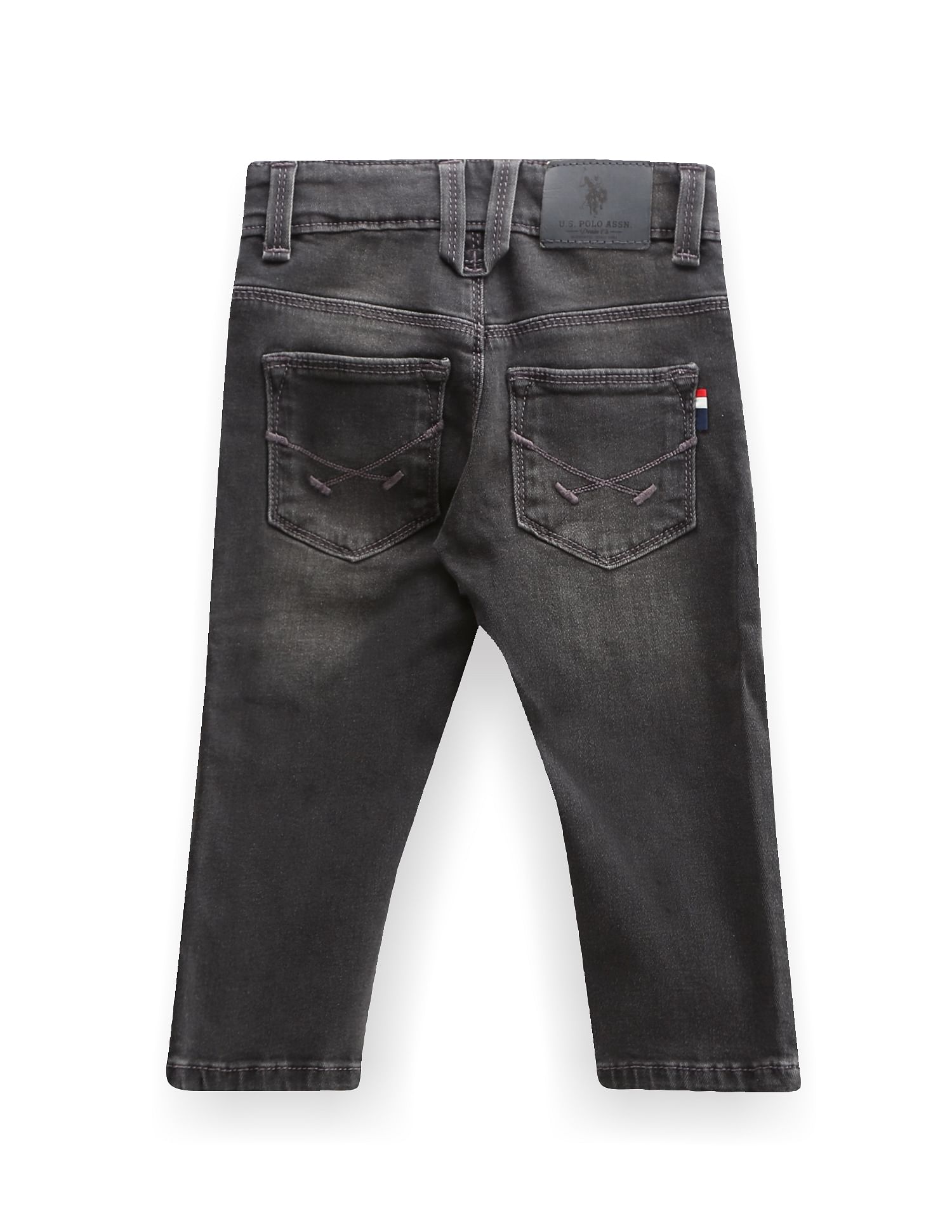 U.S. Polo Assn. Kids Boys Stone Wash Slim Jeans