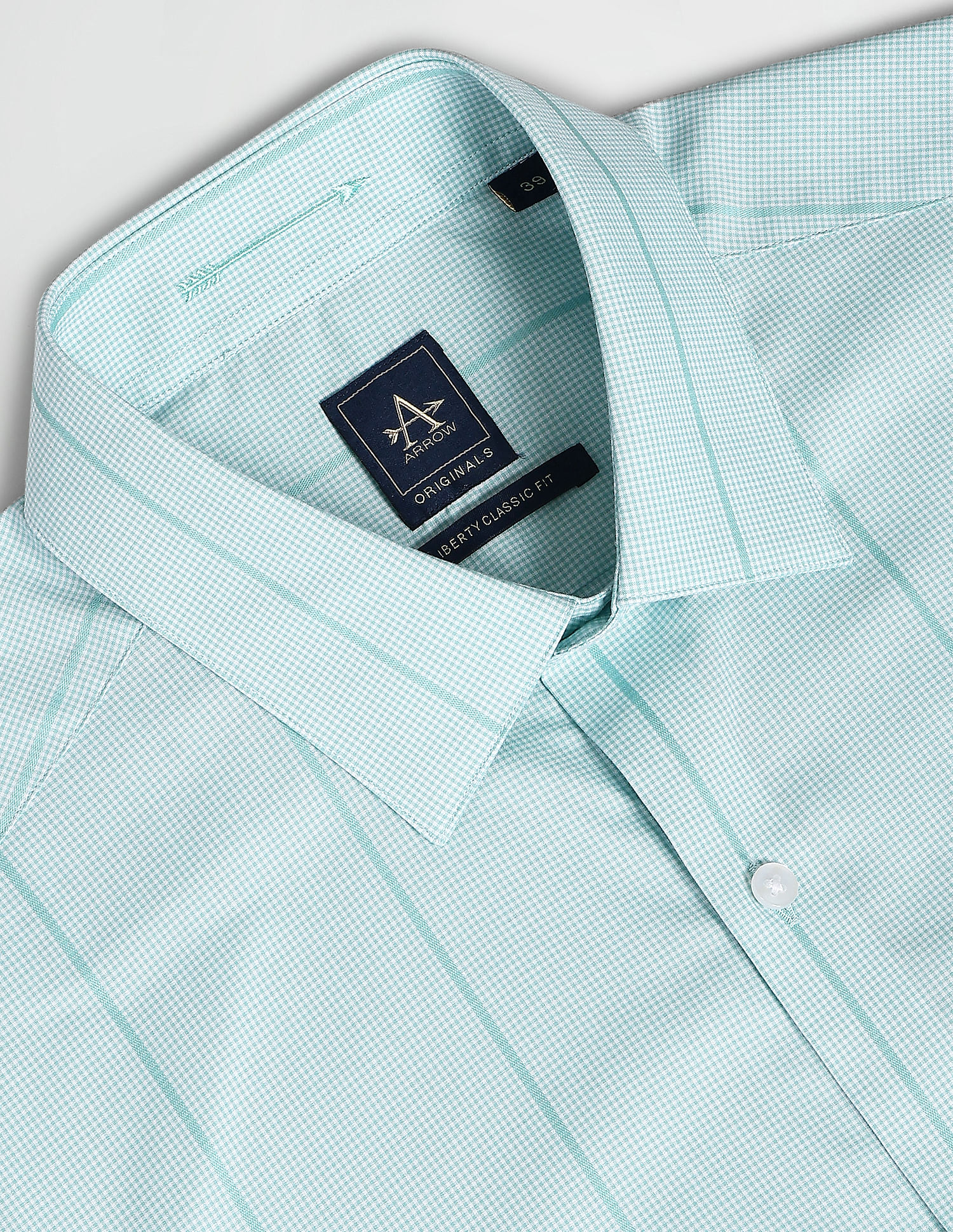 Arrow Micro Check Regular Fit Formal Shirt