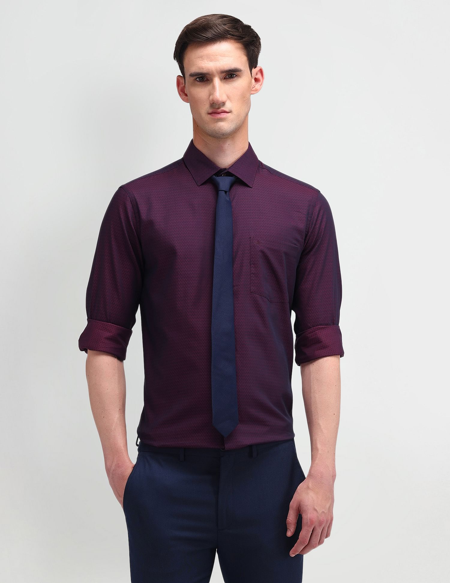 Arrow Liberty Classic Fit Textured Shirt