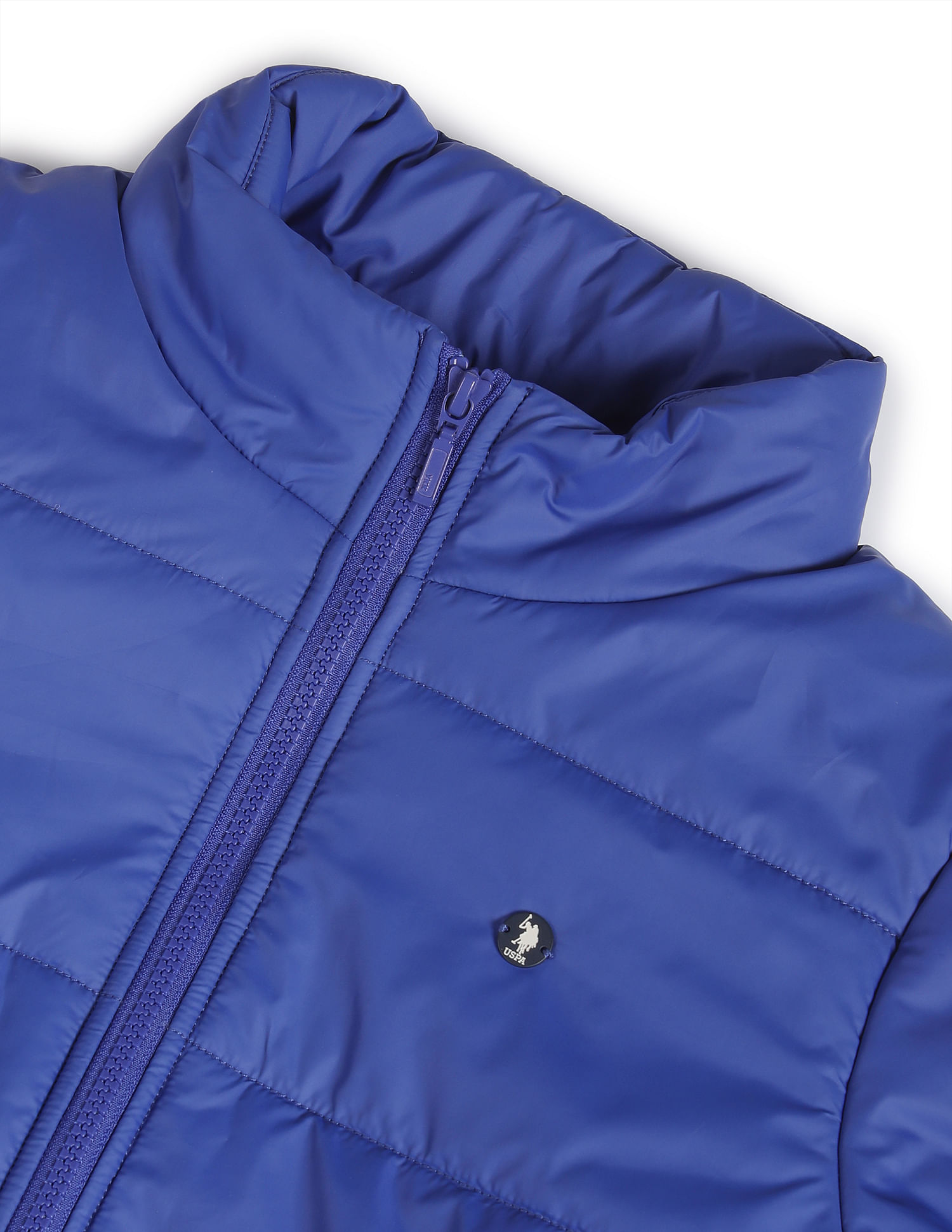 U.S. Polo Assn. Women High Neck Solid Padded Jacket