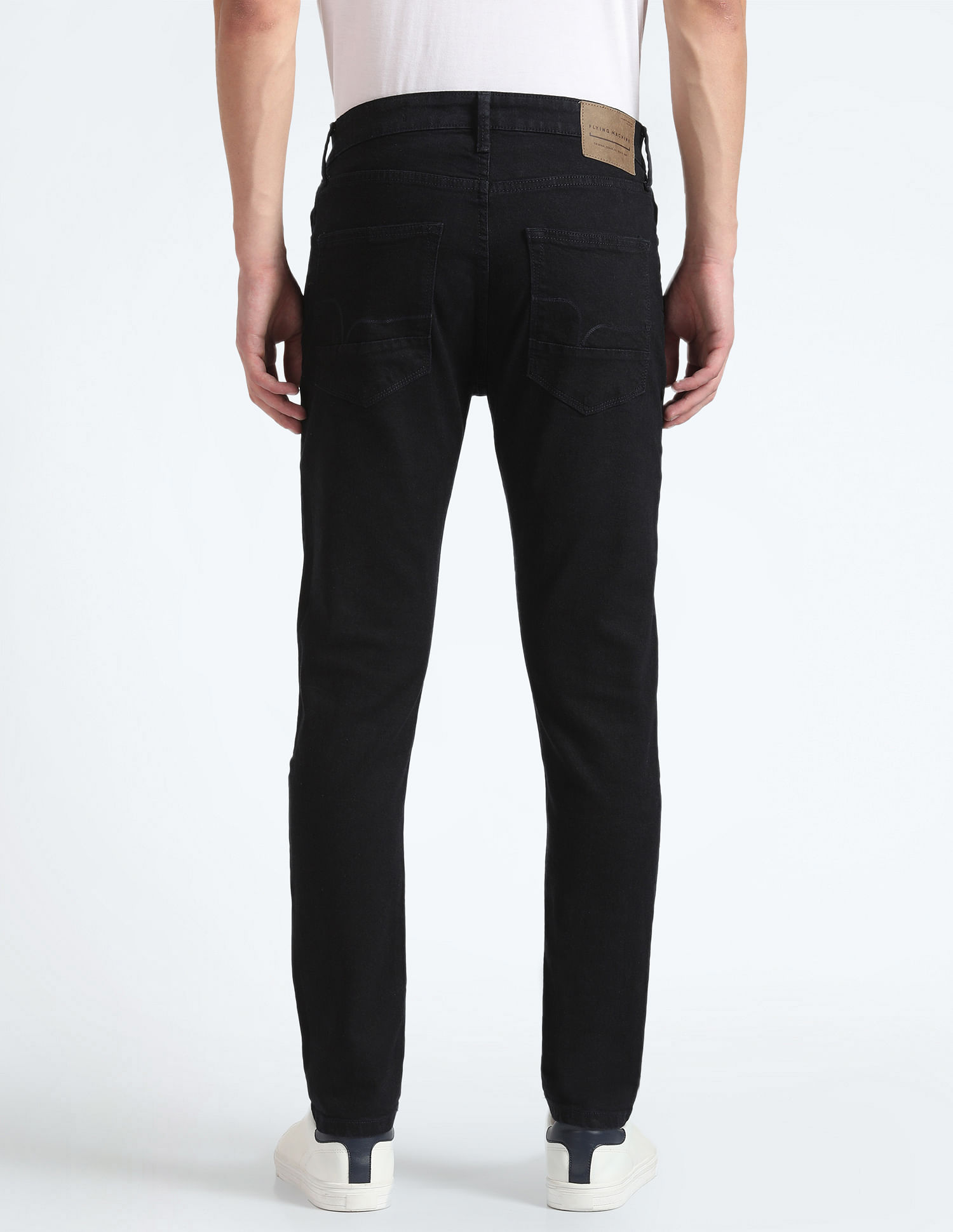 Flying Machine Mid Rise Slash Slim Tapered Fit Jeans