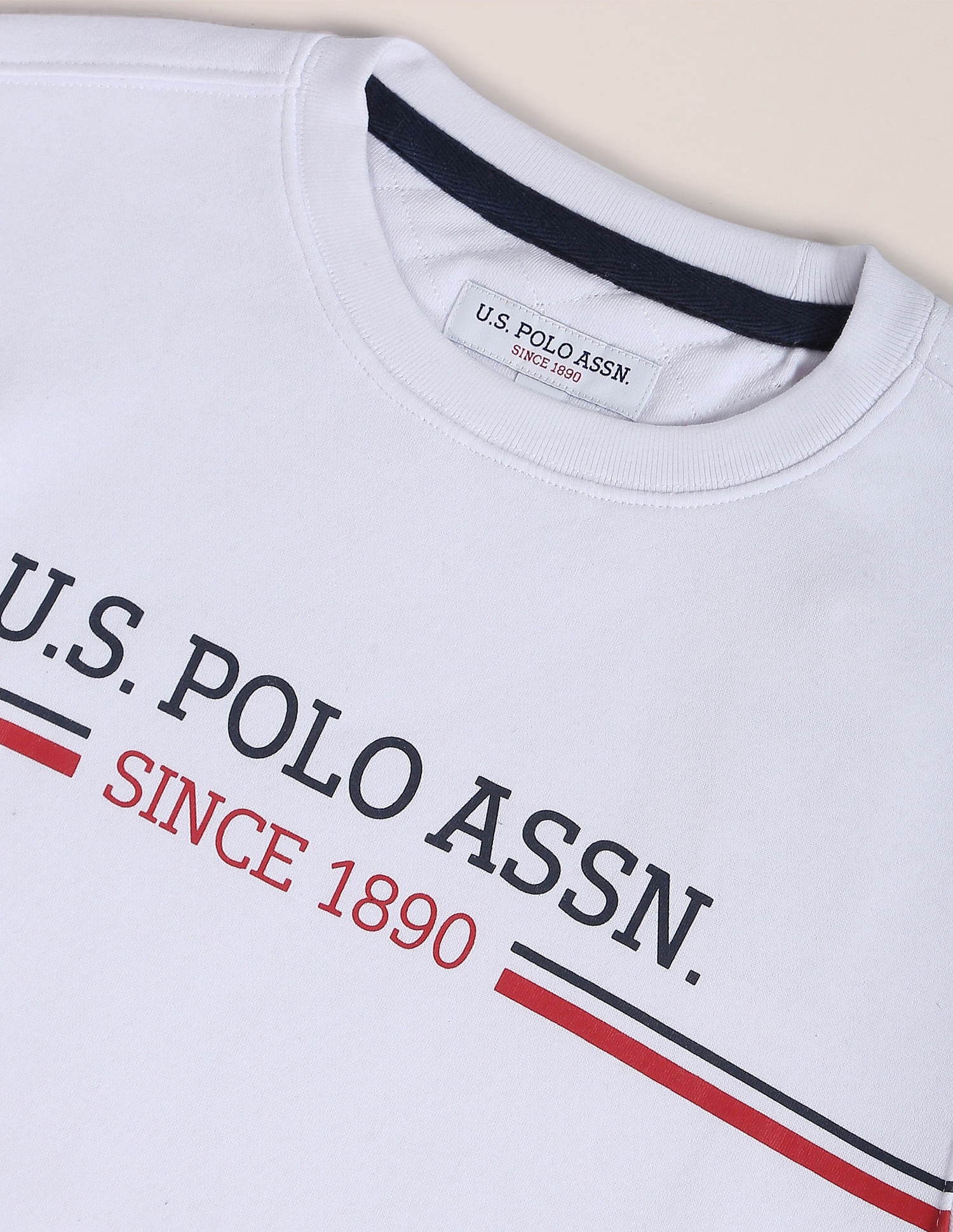 U.S. Polo Assn. Crew Neck Printed Logo Sweatshirt