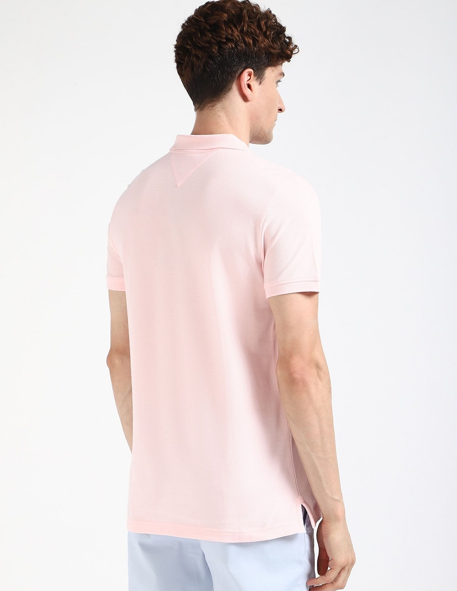 Tommy Hilfiger Solid Slim-Fit Cotton Polo Shirt