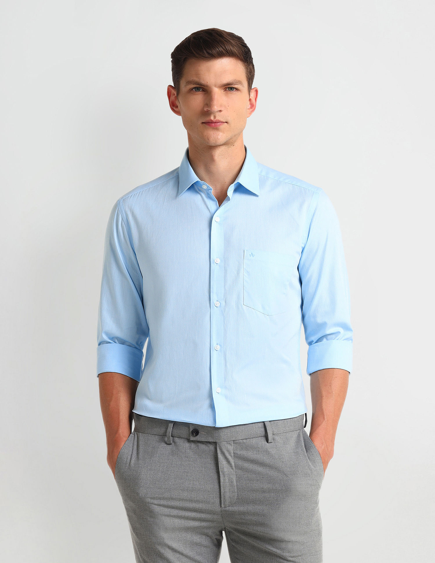 Arrow Manhattan Slim Fit Dobby Shirt