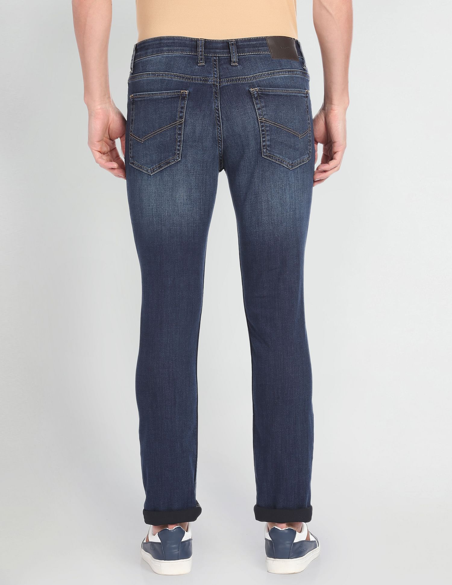 Arrow Sports Jameson Slim Fit Stone Wash Jeans
