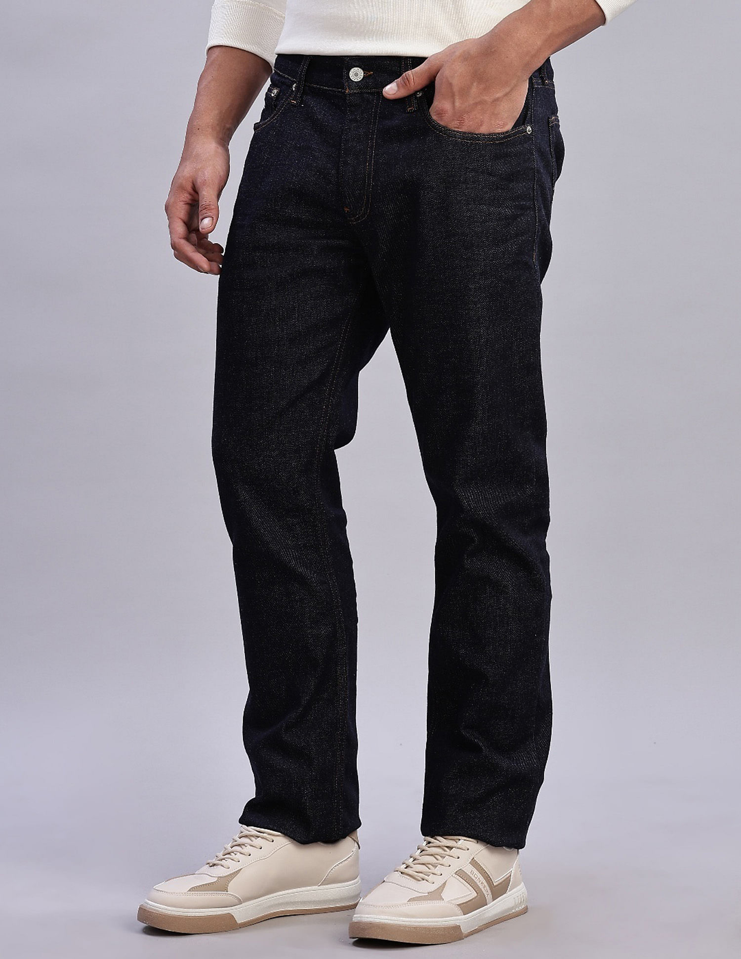 Tommy Hilfiger Light Washed Slim Fit Mid Rise Jeans