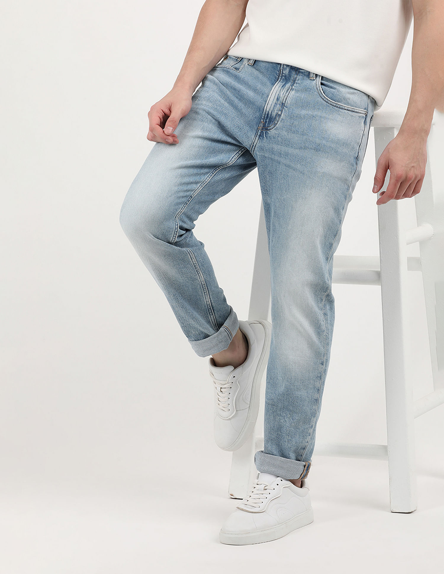Calvin Klein Jeans Authentic Straight Stonewashed Jeans