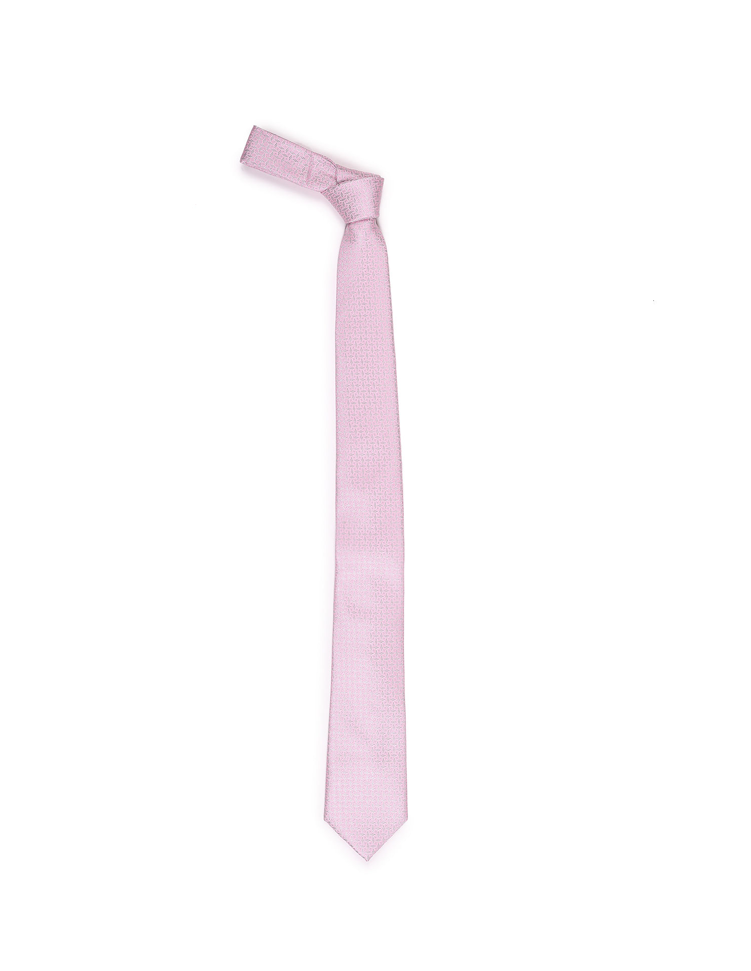 Buy Arrow Men Pink Patterned Tie And Solid Pocket Square Set - NNNOW.com