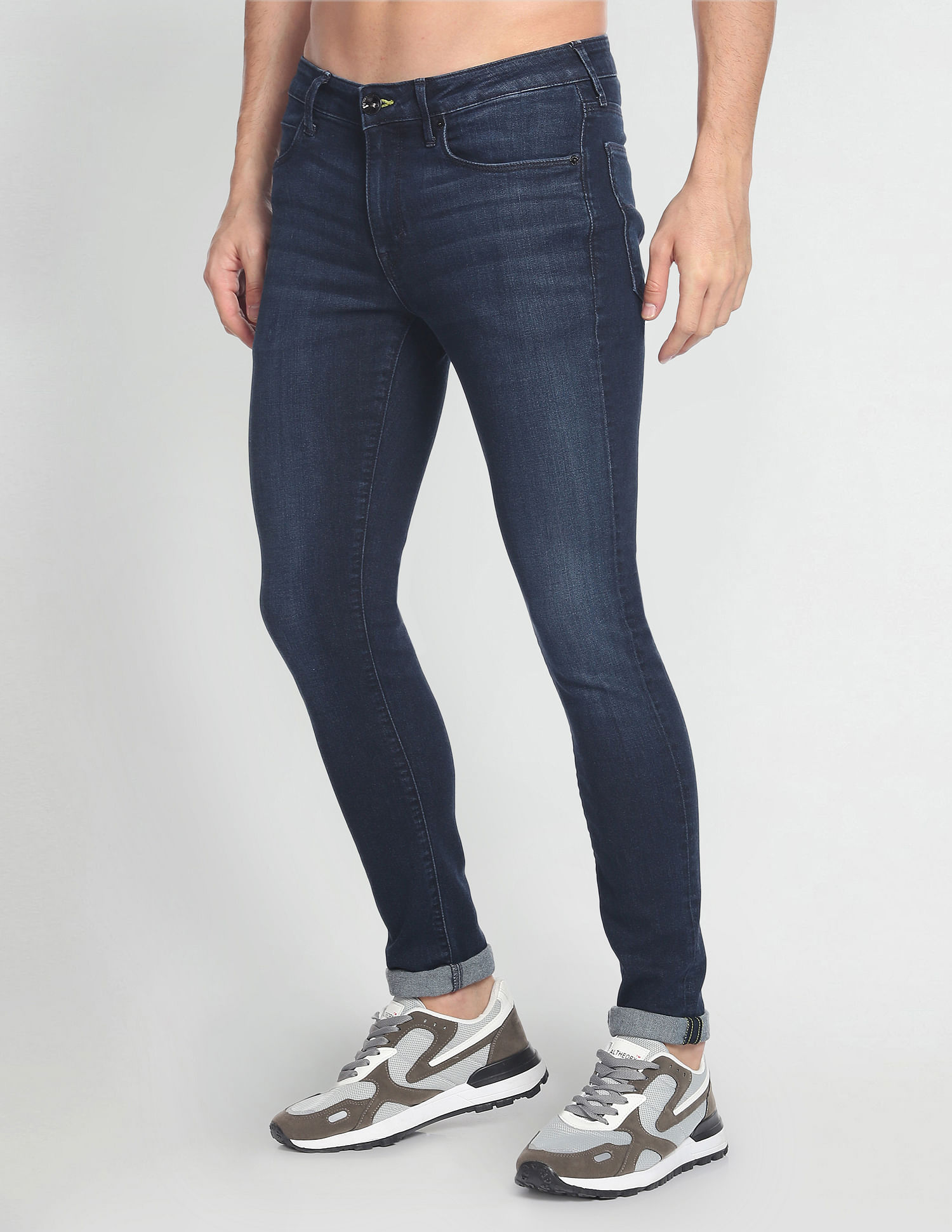 Flying Machine Stone Wash Jackson Super Skinny Fit Jeans