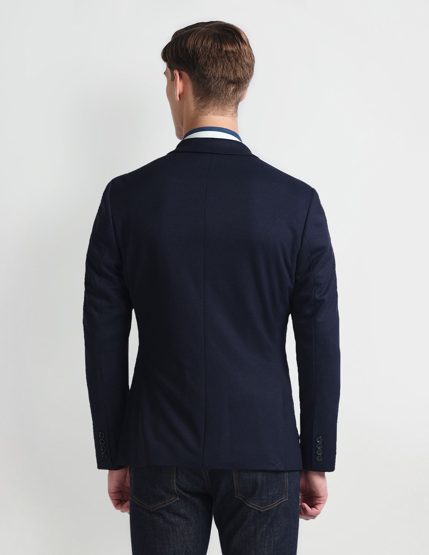 Arrow Slim Fit Dobby Knit Blazer