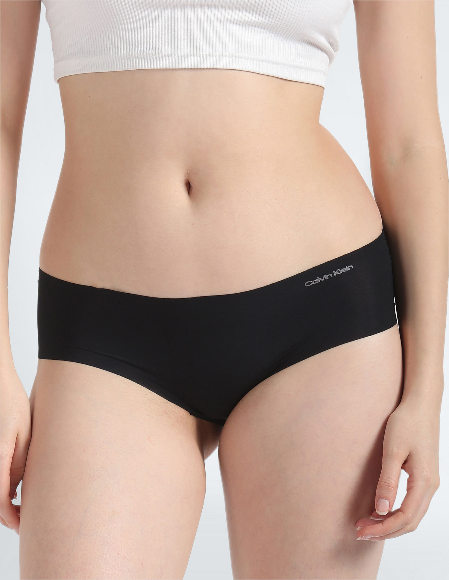 Buy Calvin Klein Underwear Women Black Contrast Waistband Solid