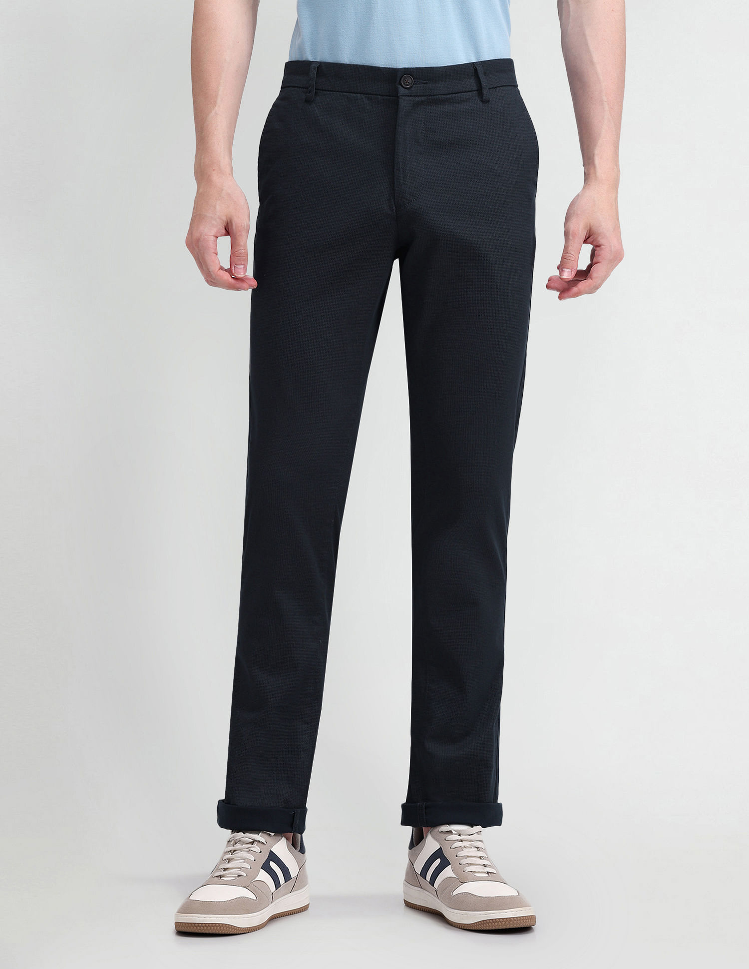 Arrow Sport Slim Fit Satin Trousers