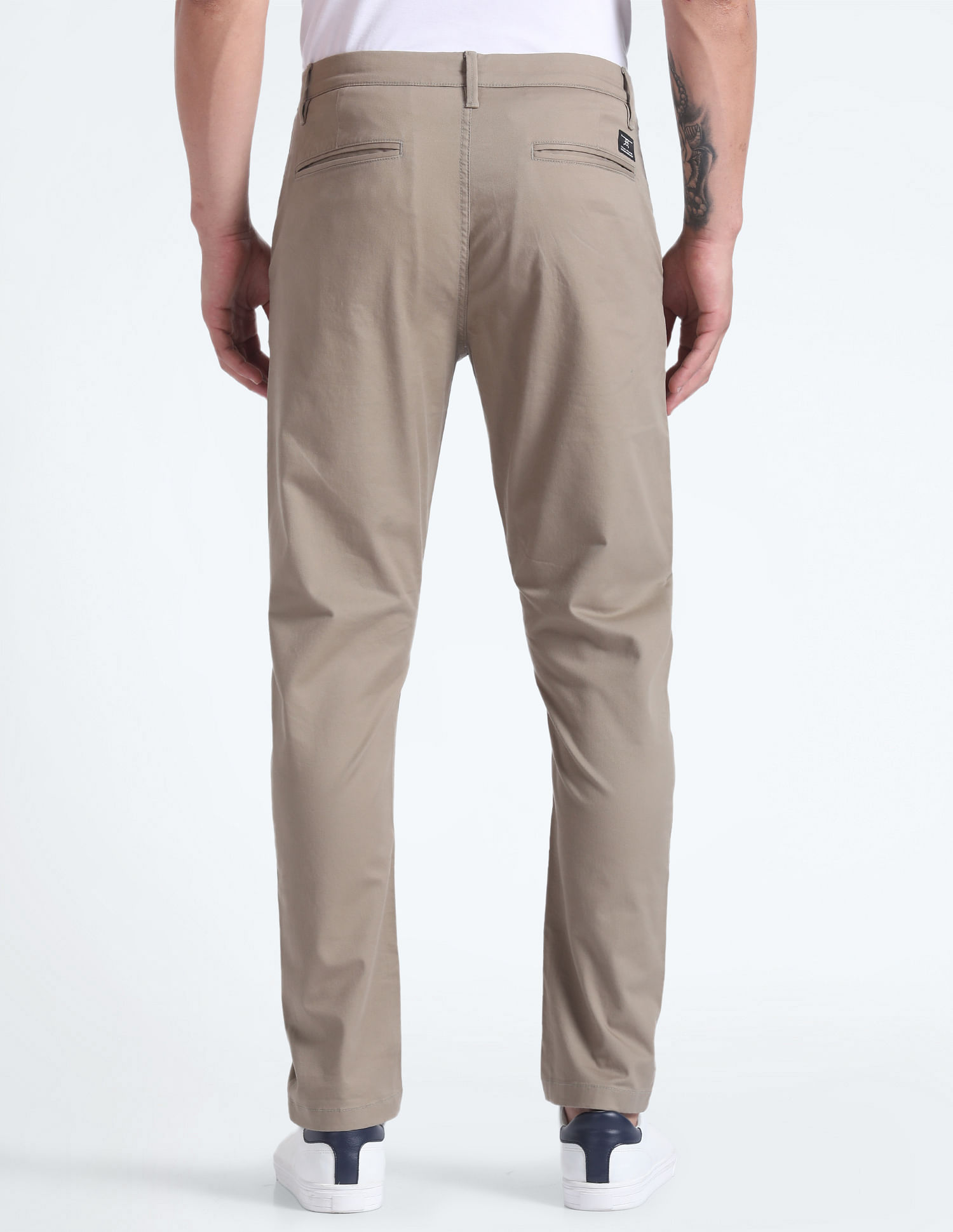Flying Machine Solid Slim Fit Trouser