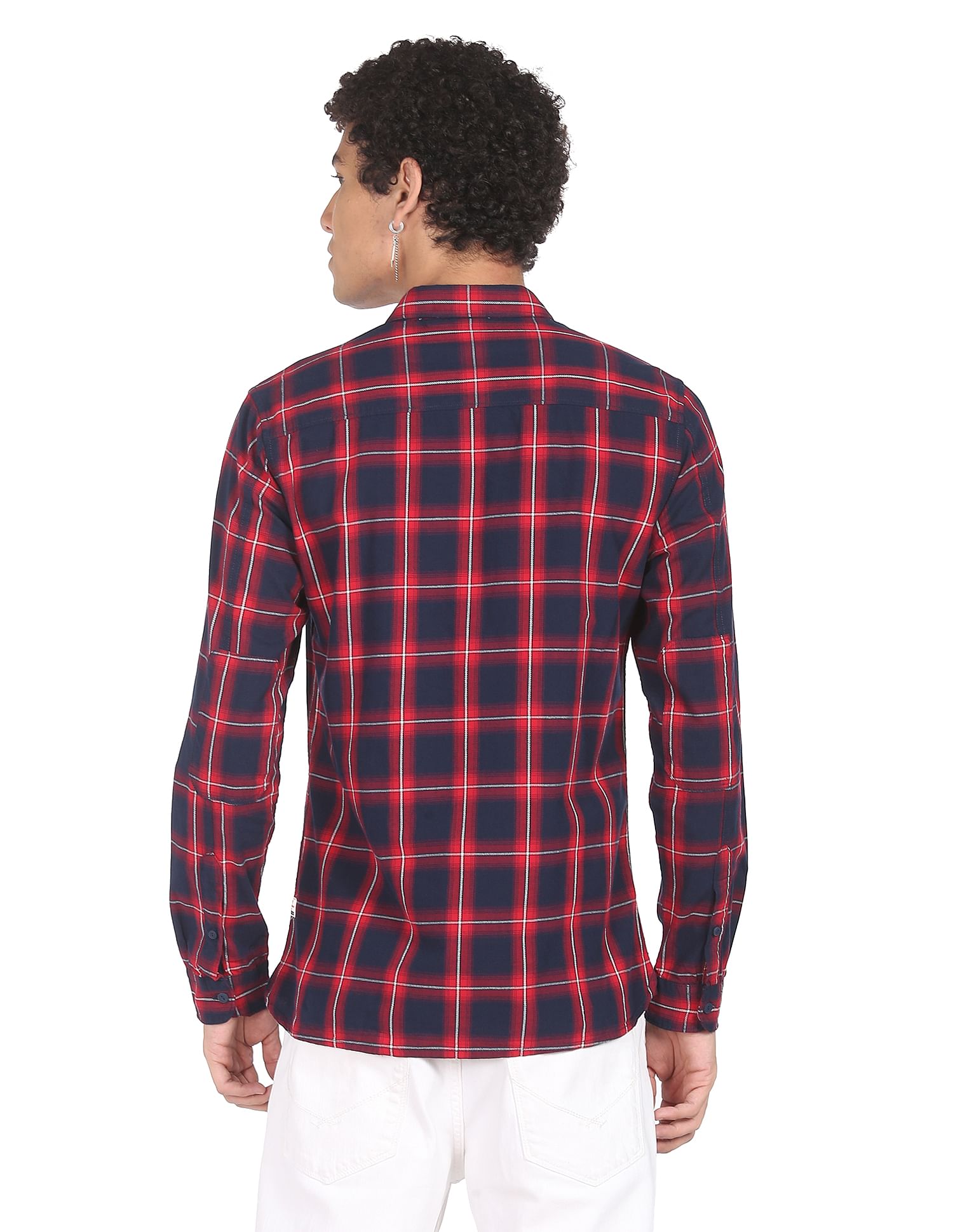 Flying Machine Tartan Check Twill Shirt