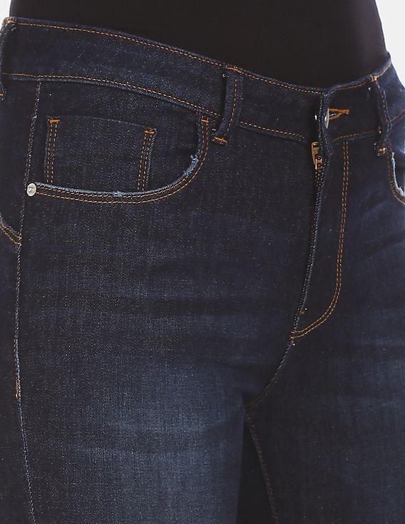 Flying Machine Women Mid Rise Twiggy Super Skinny Fit Jeans