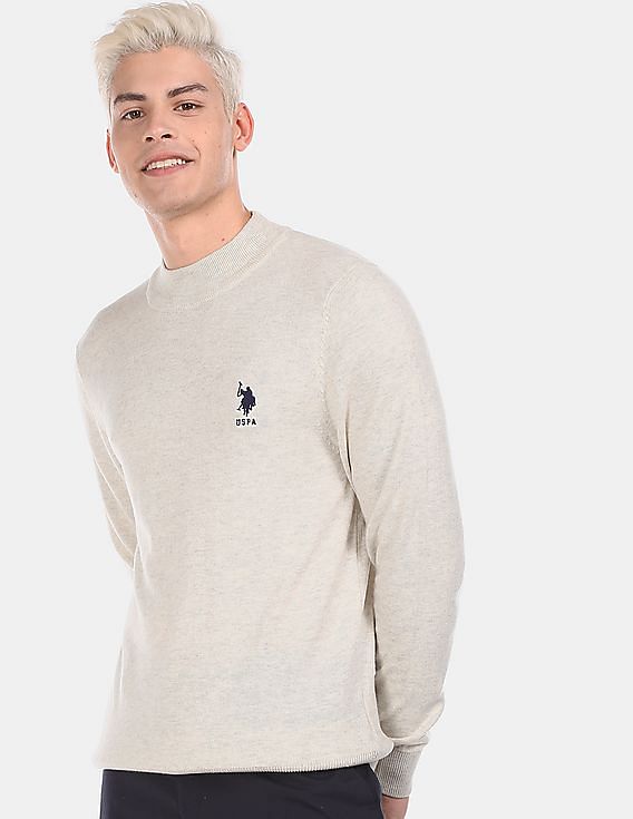 us polo white sweater