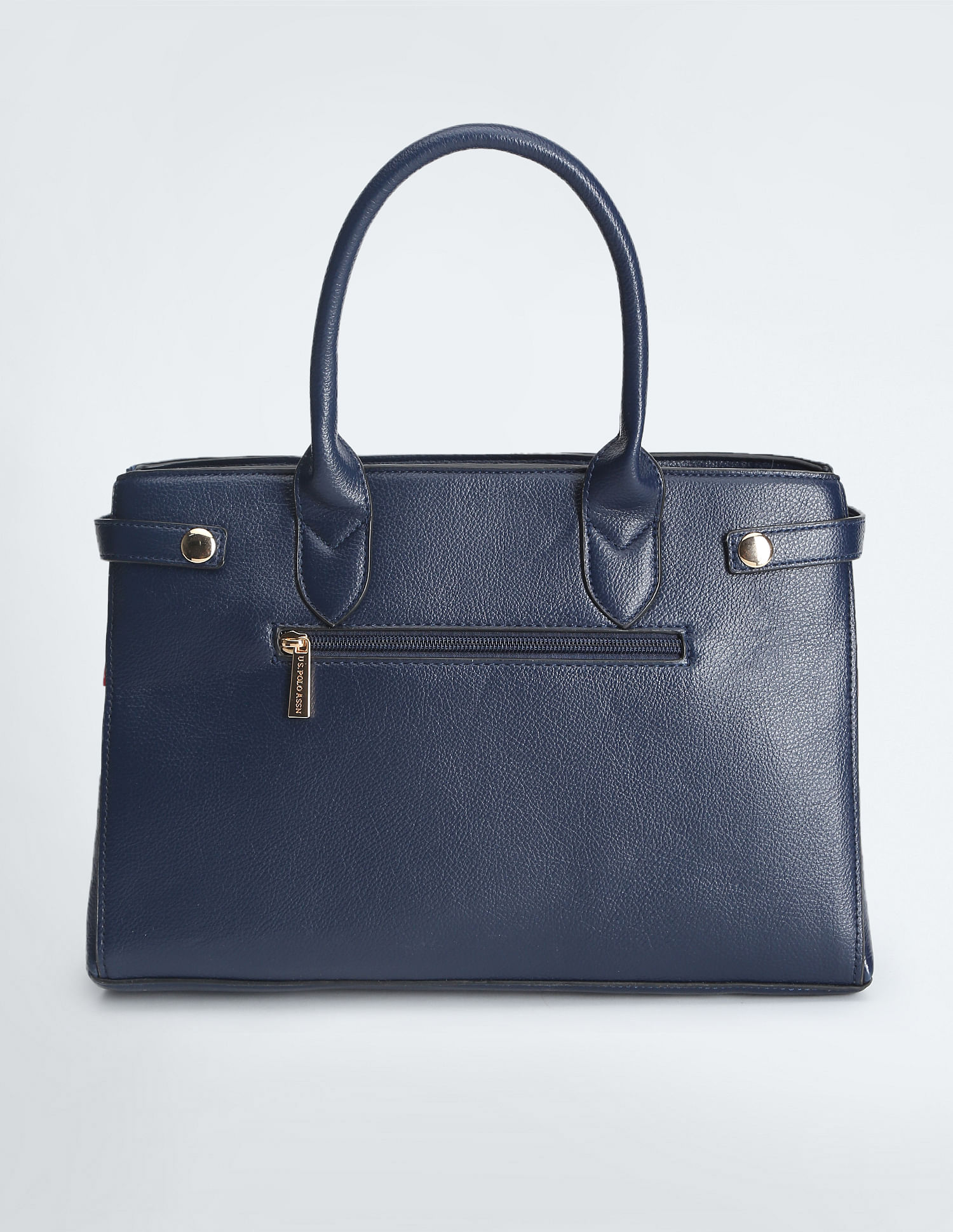 U.S. Polo Assn. Women Brand Stripe Structured Handbag