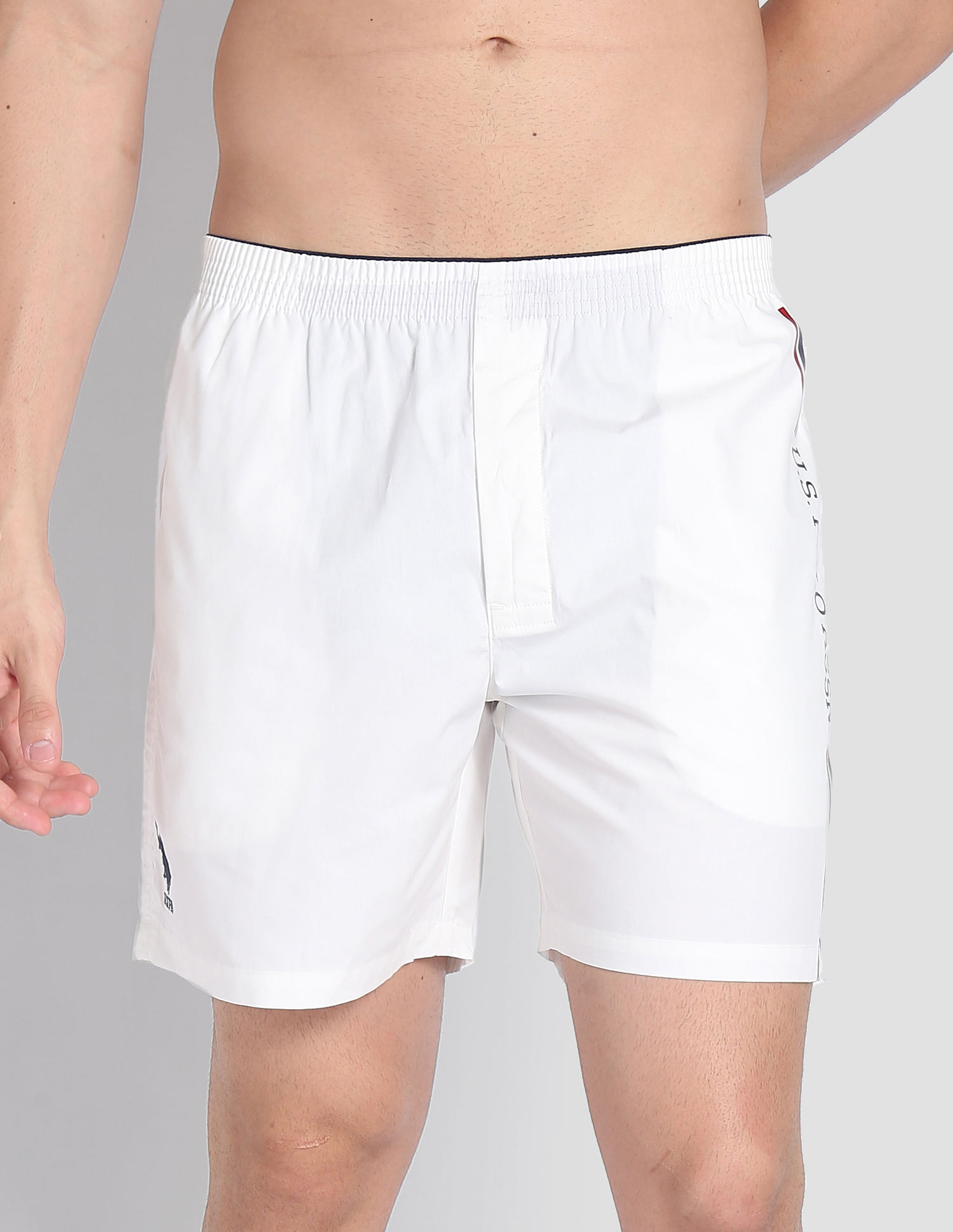 USPA Innerwear Brand Stripe Dual Pocket IYAX Boxers - Pack Of 1