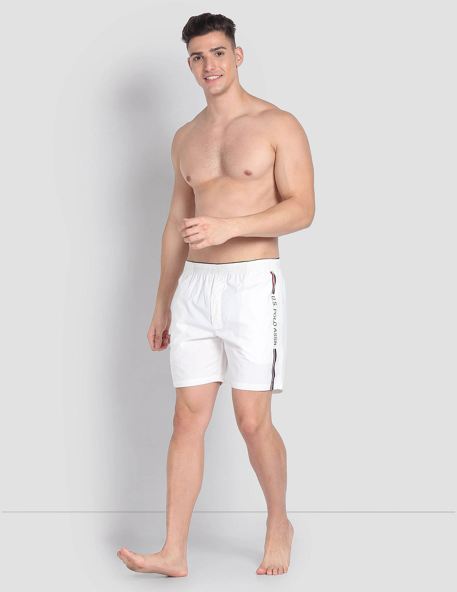 USPA Innerwear Brand Stripe Dual Pocket IYAX Boxers - Pack Of 1