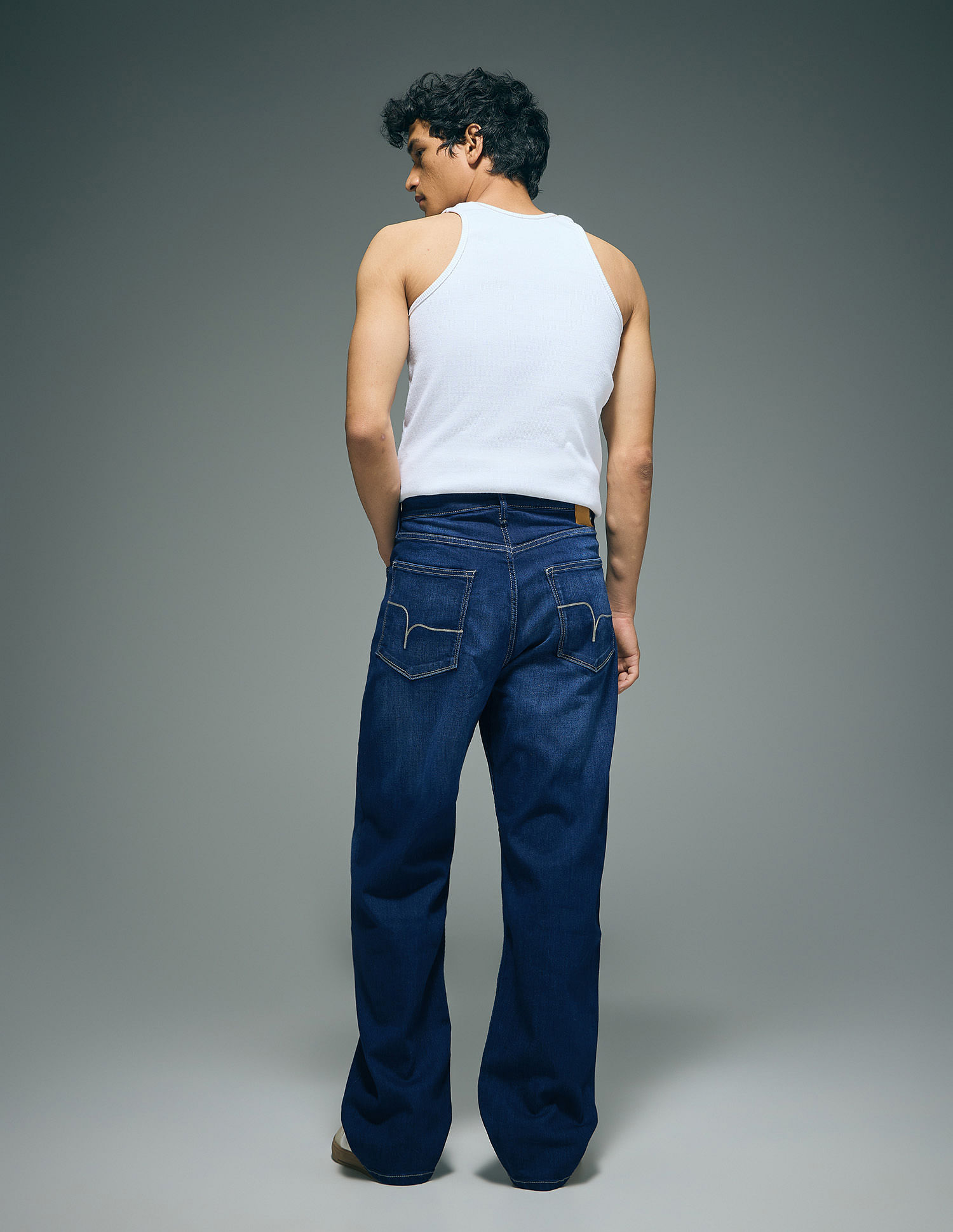 Flying Machine Cobain 90's Loose Fit High Rise Jeans