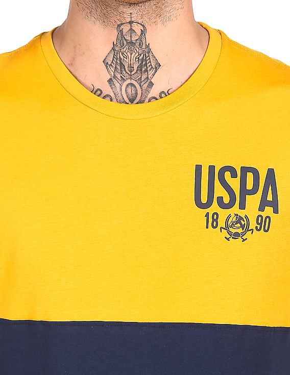 U.S. Polo Assn. Round Neck Brand Print T-Shirt