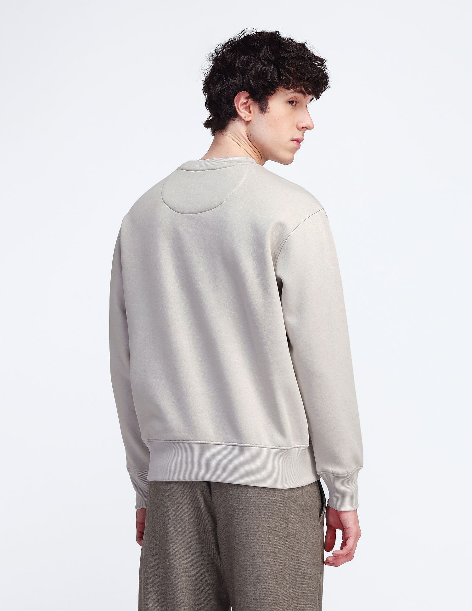 Flying Machine Relaxed Fit Printed Sweatshirt
