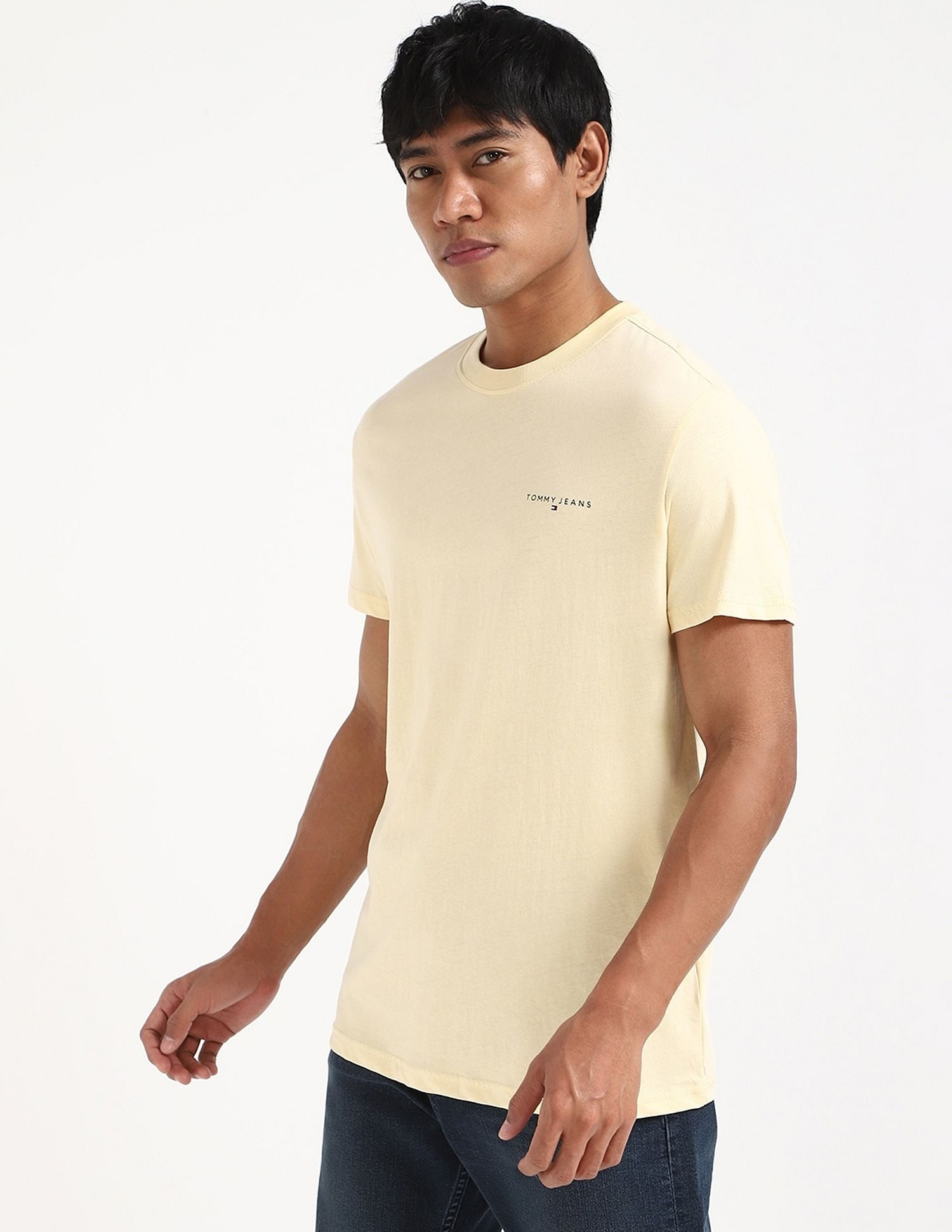 Tommy Hilfiger Solid Slim-Fit Cotton T-Shirt