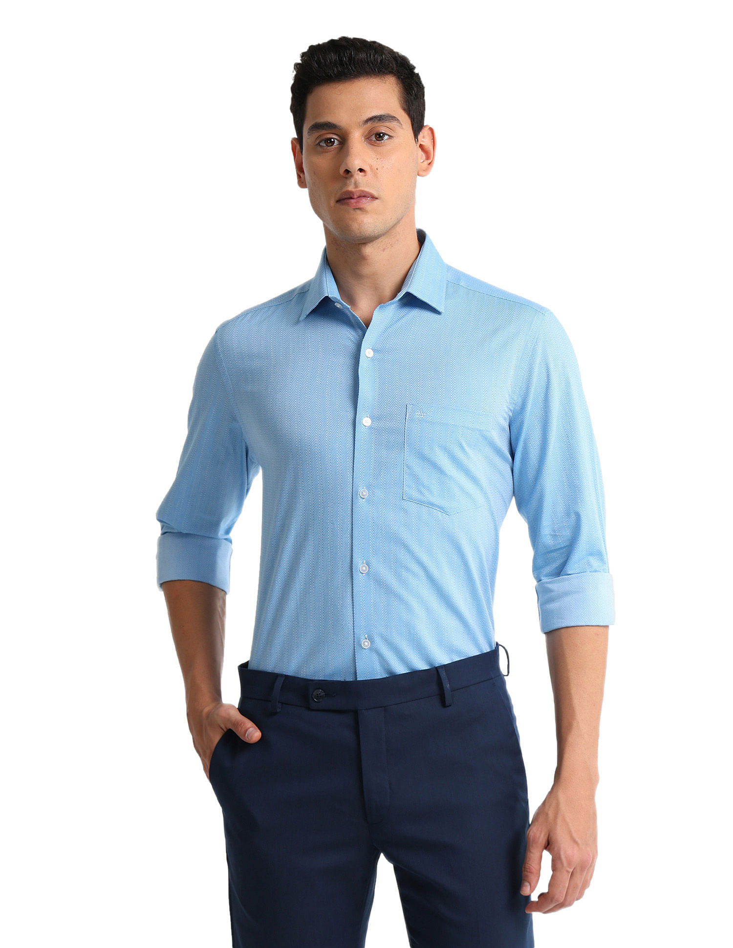 Arrow Manhattan Slim Fit Patterned Shirt