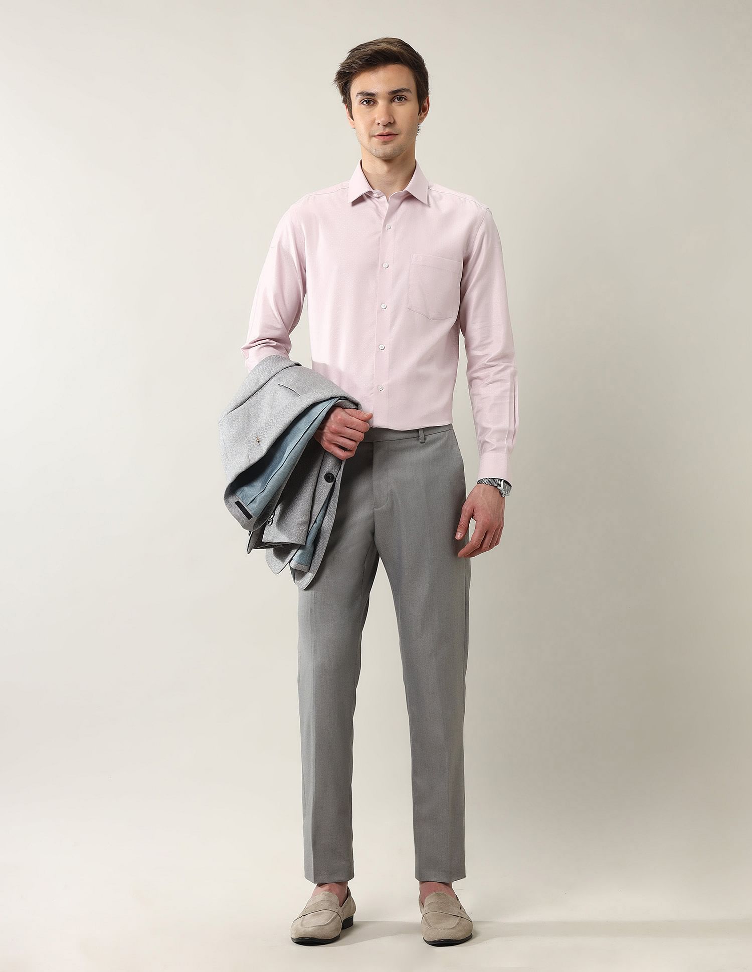 Arrow Textured Liberty Classic Fit  Ceremonial Shirt