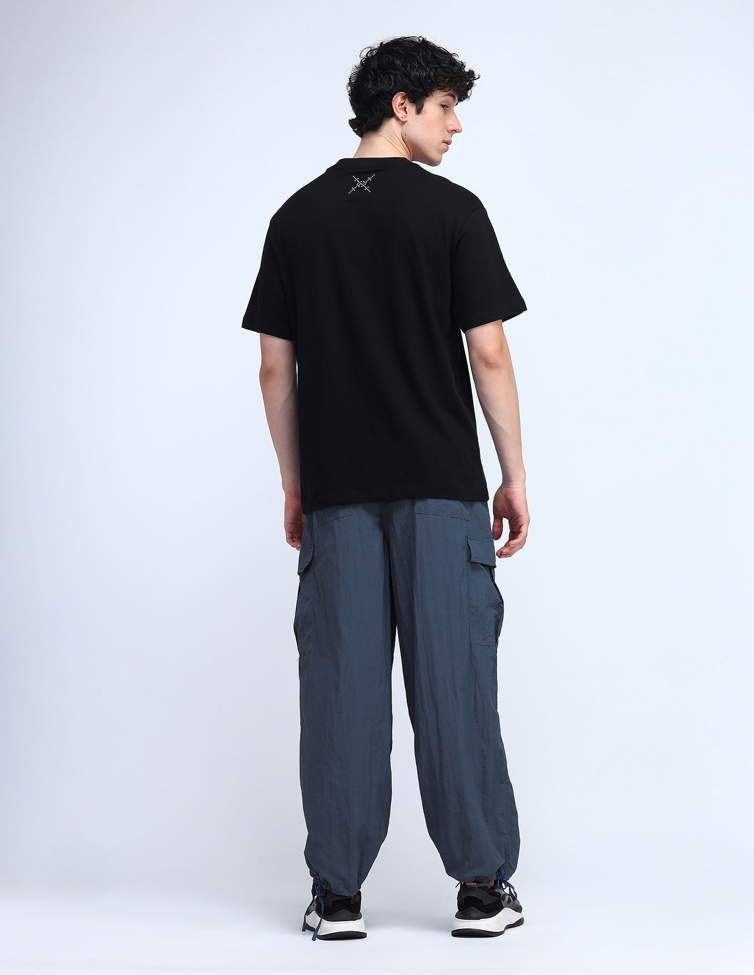 Flying Machine Cobain Loose Fit Mid Rise Cargos