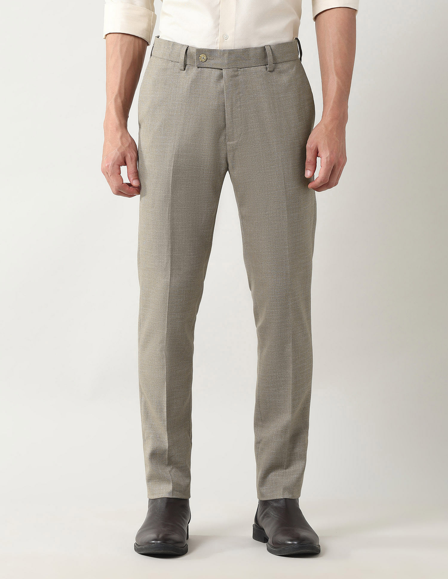 Arrow Mid Rise Slim Fit Trousers