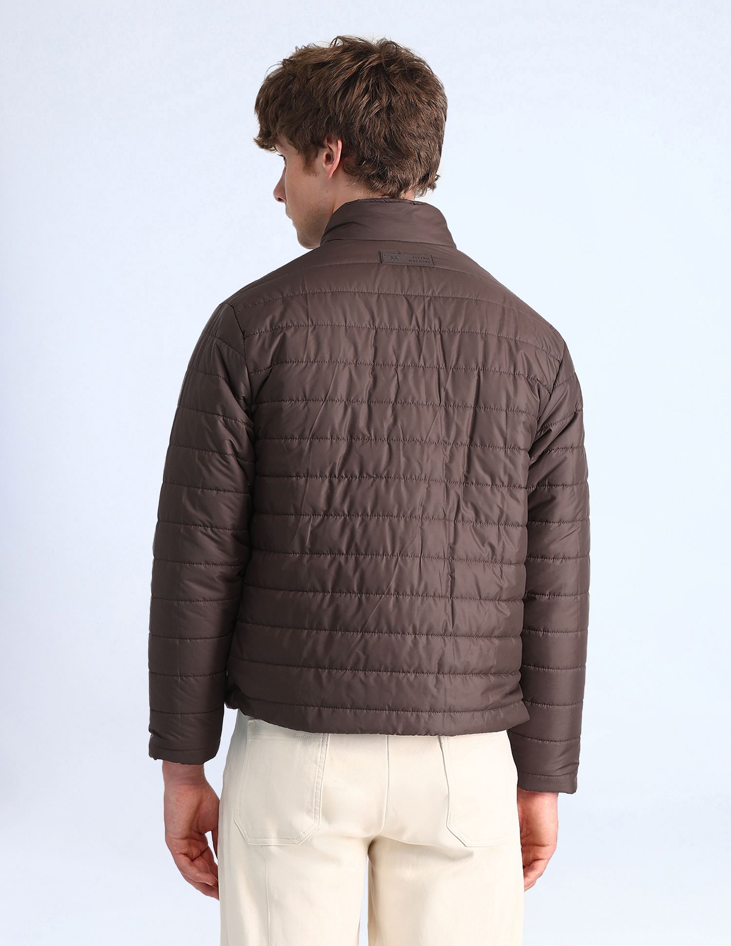 Flying Machine Regular Fit Solid Casual Jacket