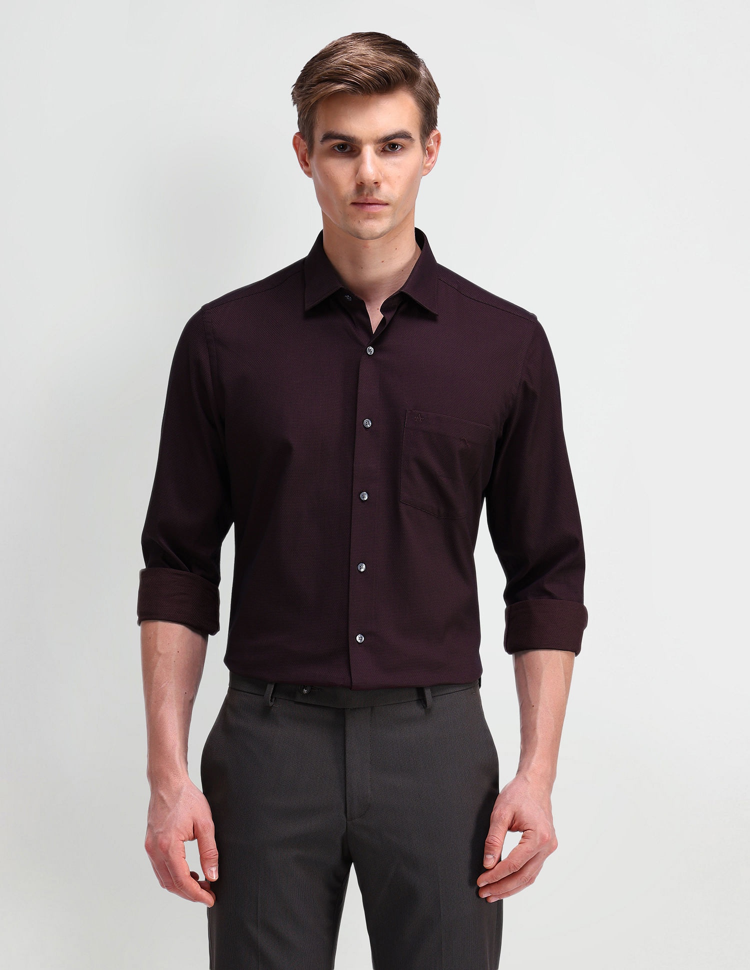 Arrow Liberty Classic Fit Textured Shirt
