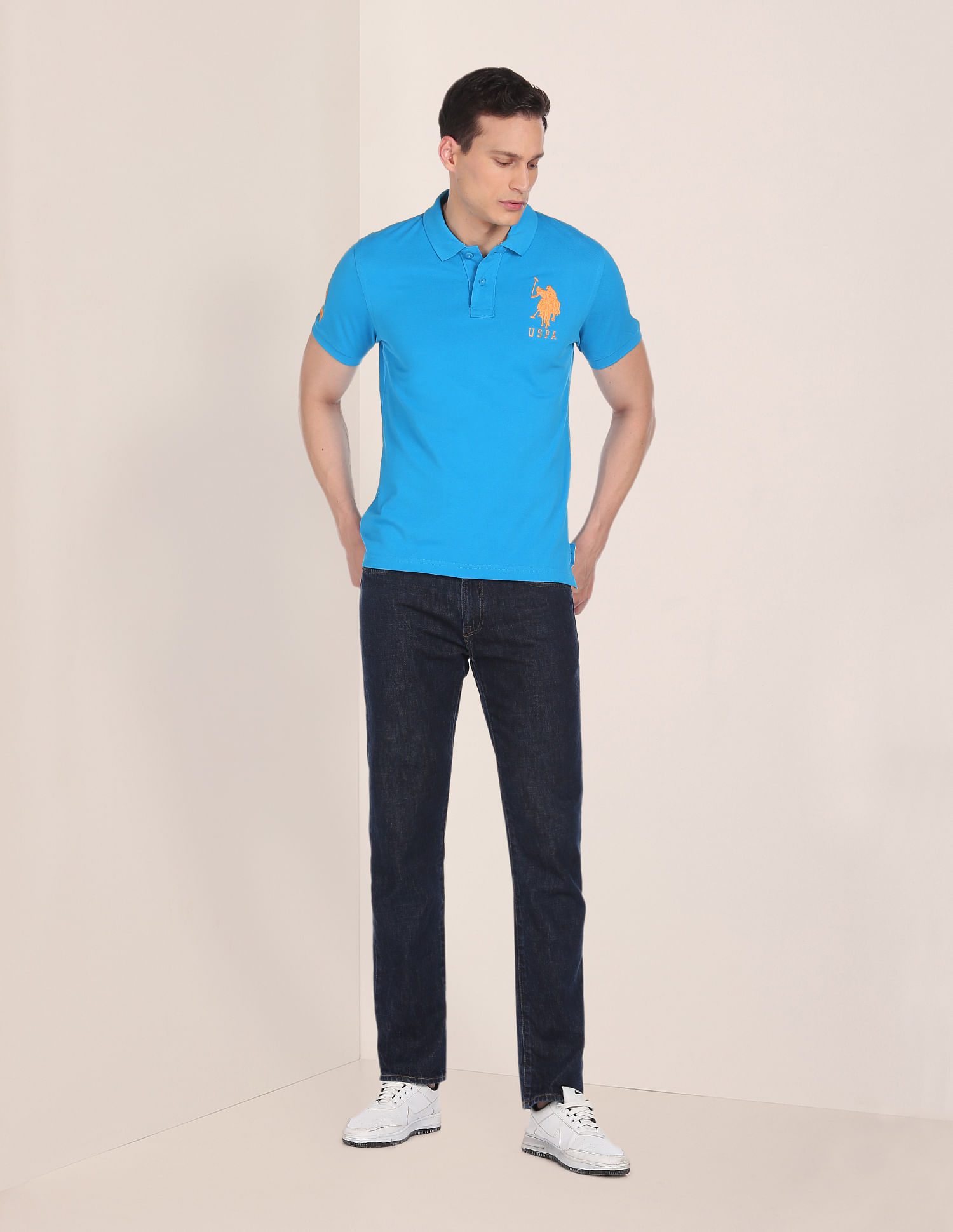 Buy U.S. Polo Assn. Compact Cotton Logo Polo Shirt - NNNOW.com