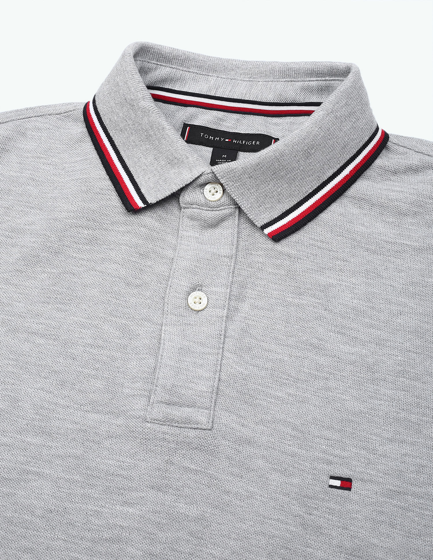 Tommy Hilfiger Tipped Collar Cotton Polo Shirt
