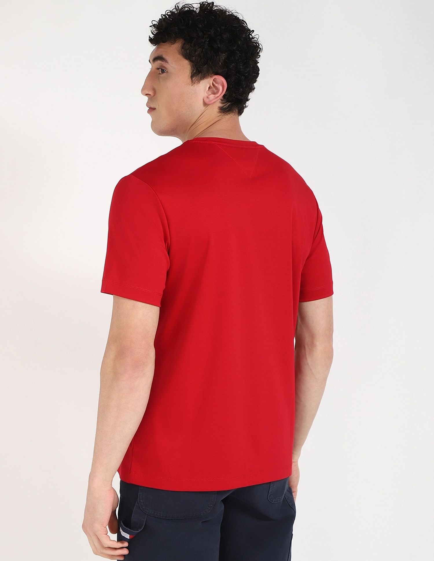 Tommy Hilfiger Embroidered Logo Regular-Fit Cotton T-Shirt