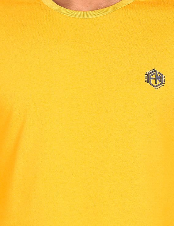 Flying Machine Round Neck Long Sleeve T-Shirt