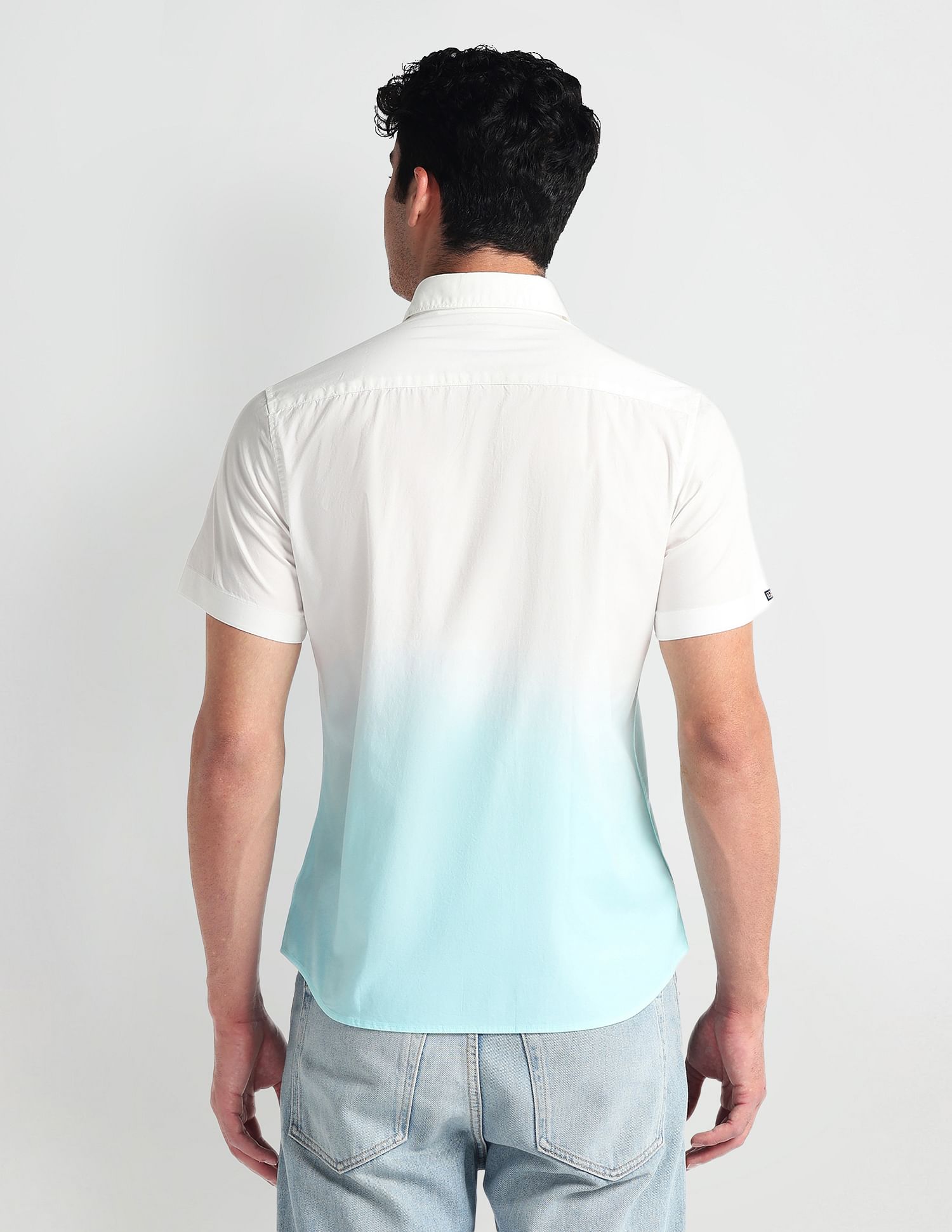 Arrow Sports Short Sleeve Ombre Shirt