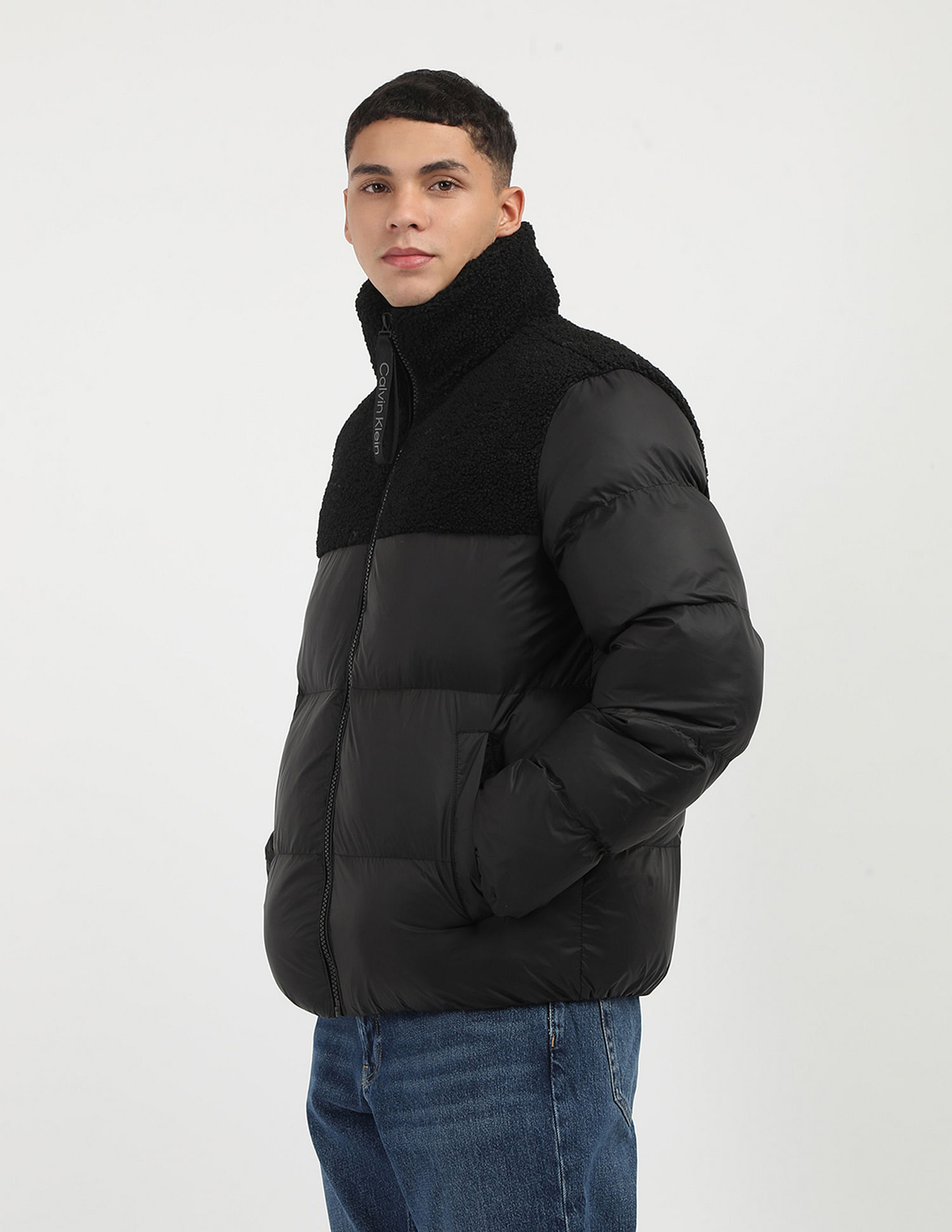 Calvin Klein Jeans Regular Fit Sherpa Puffer Jacket